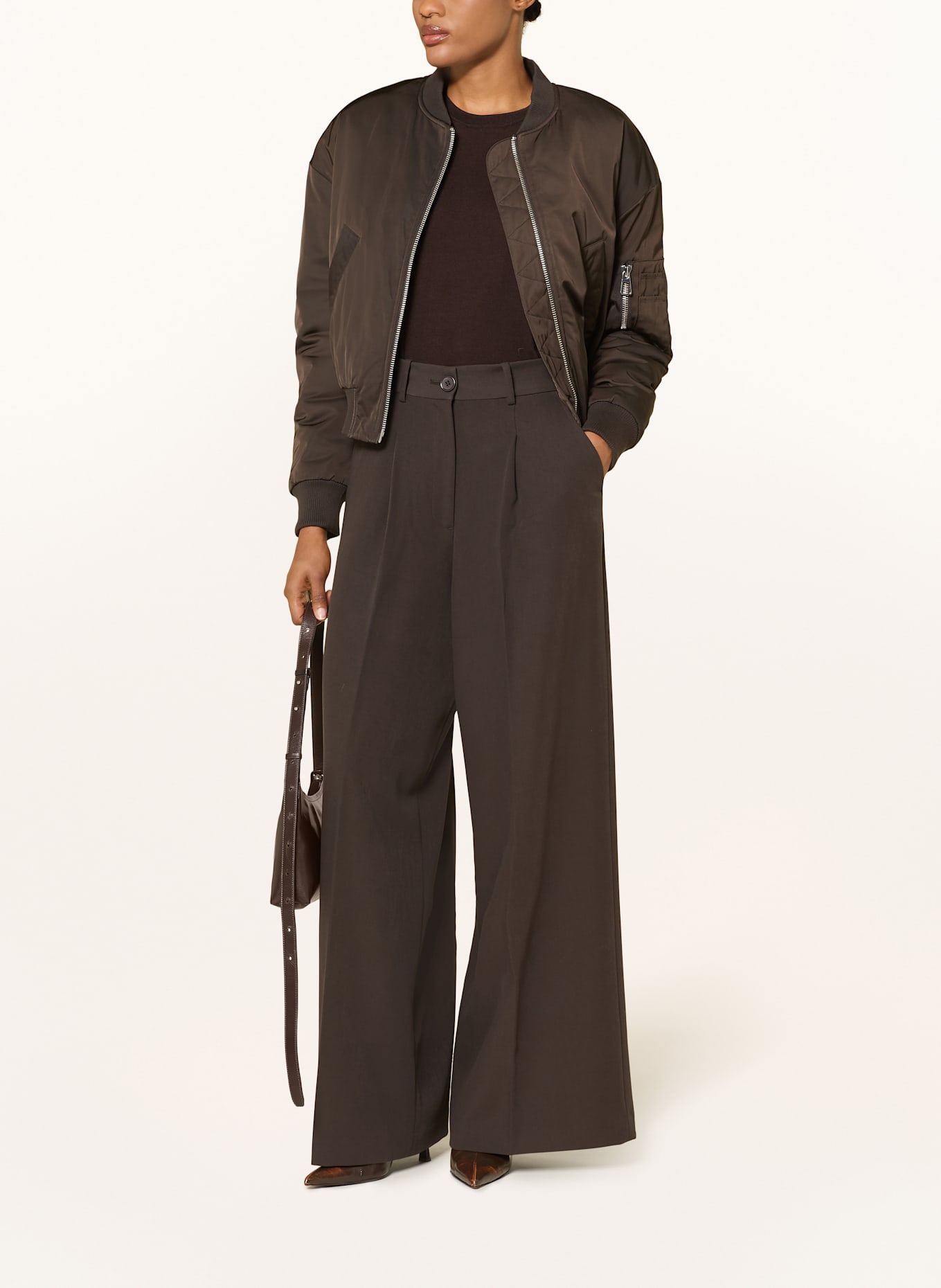 MRS & HUGS Marlenehose: DUNKELBRAUN