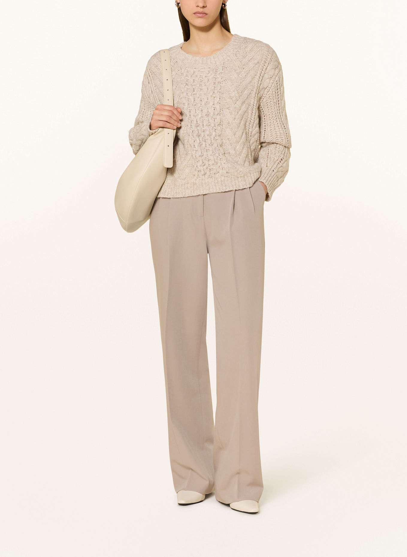 MRS & HUGS Trousers: BEIGE