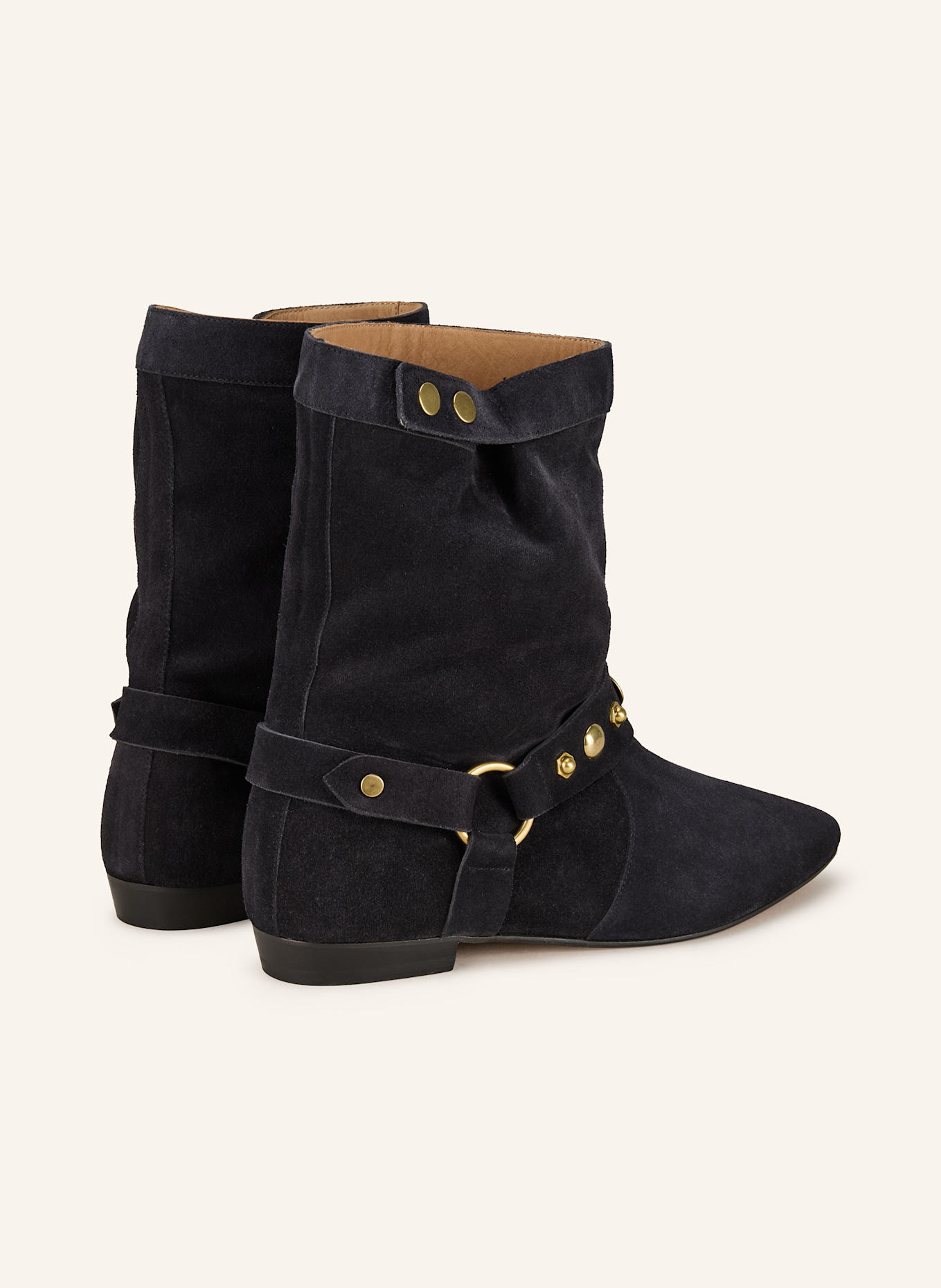 ISABEL MARANT Stiefeletten STANIA mit Nieten: SCHWARZ