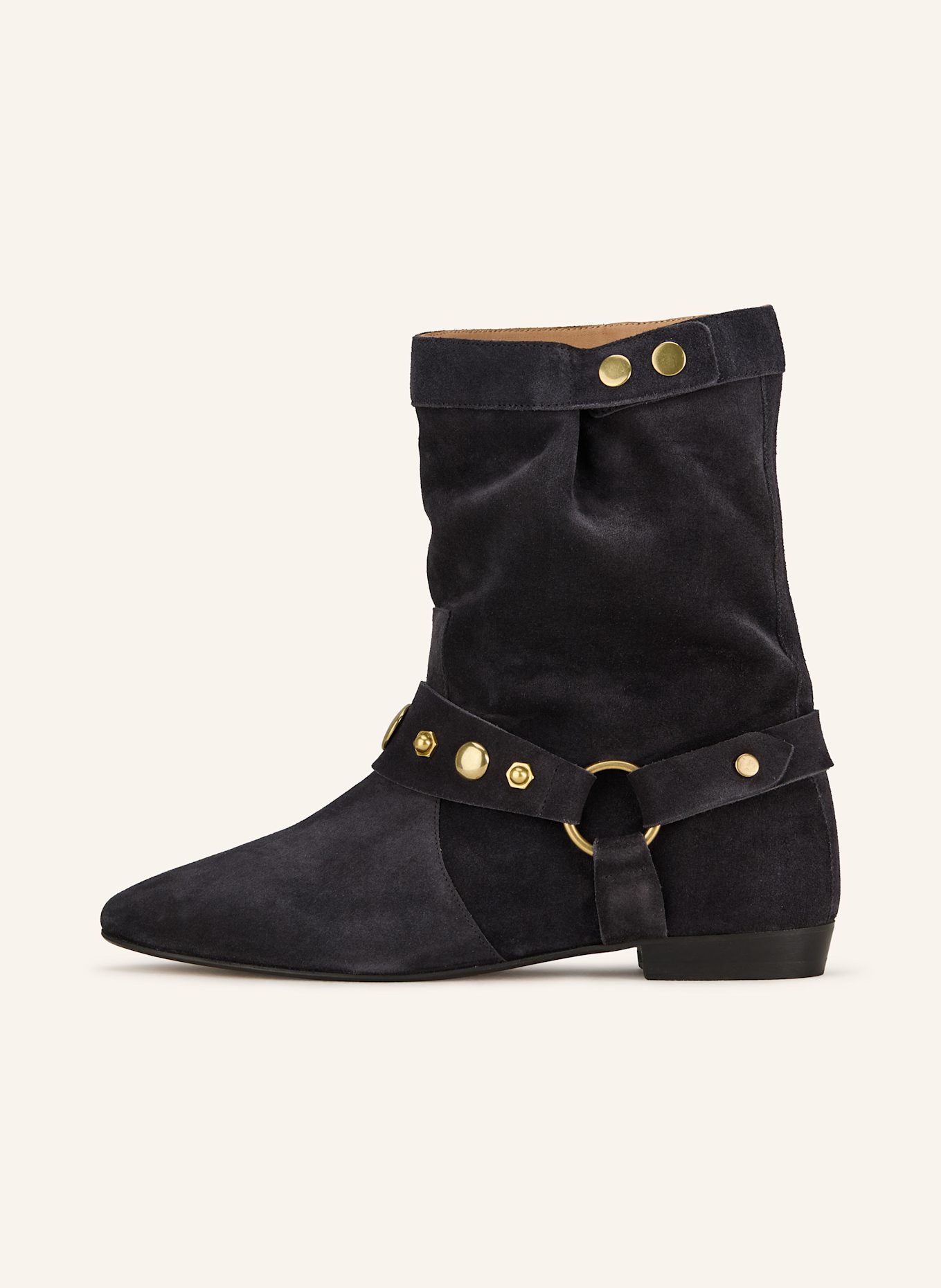 ISABEL MARANT Stiefeletten STANIA mit Nieten: SCHWARZ