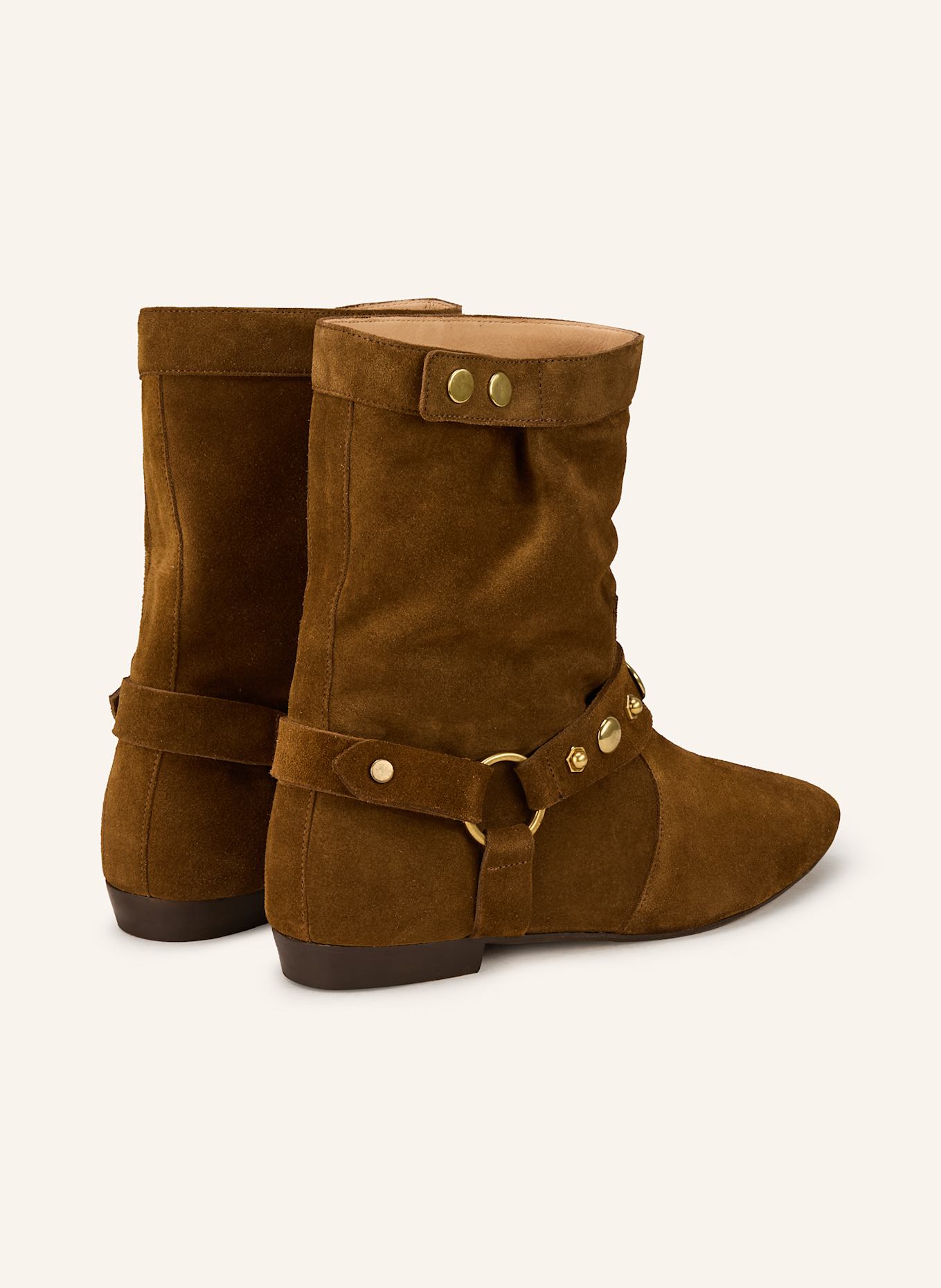 ISABEL MARANT Stiefeletten STANIA mit Nieten: BRAUN