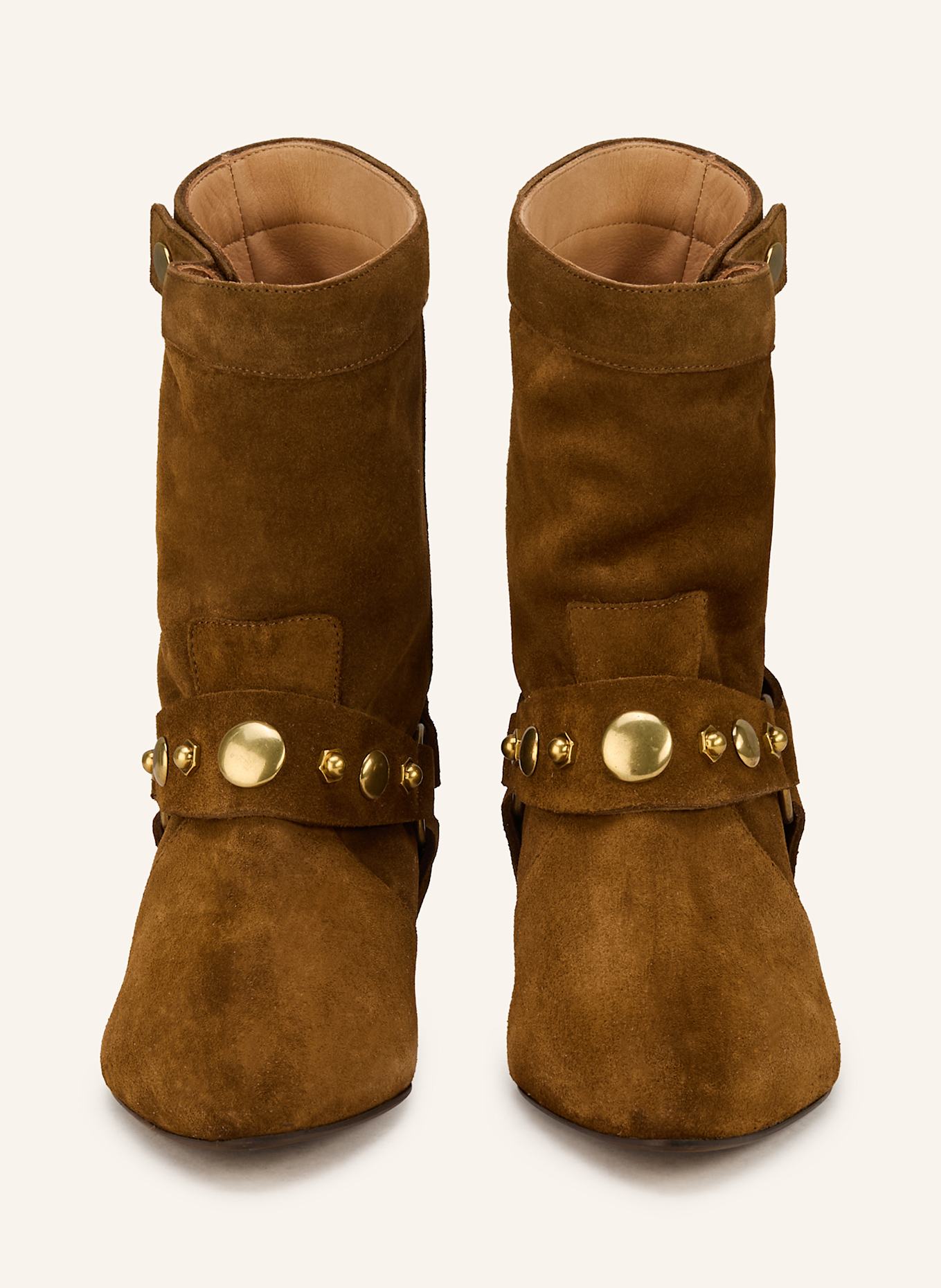 ISABEL MARANT Stiefeletten STANIA mit Nieten: BRAUN