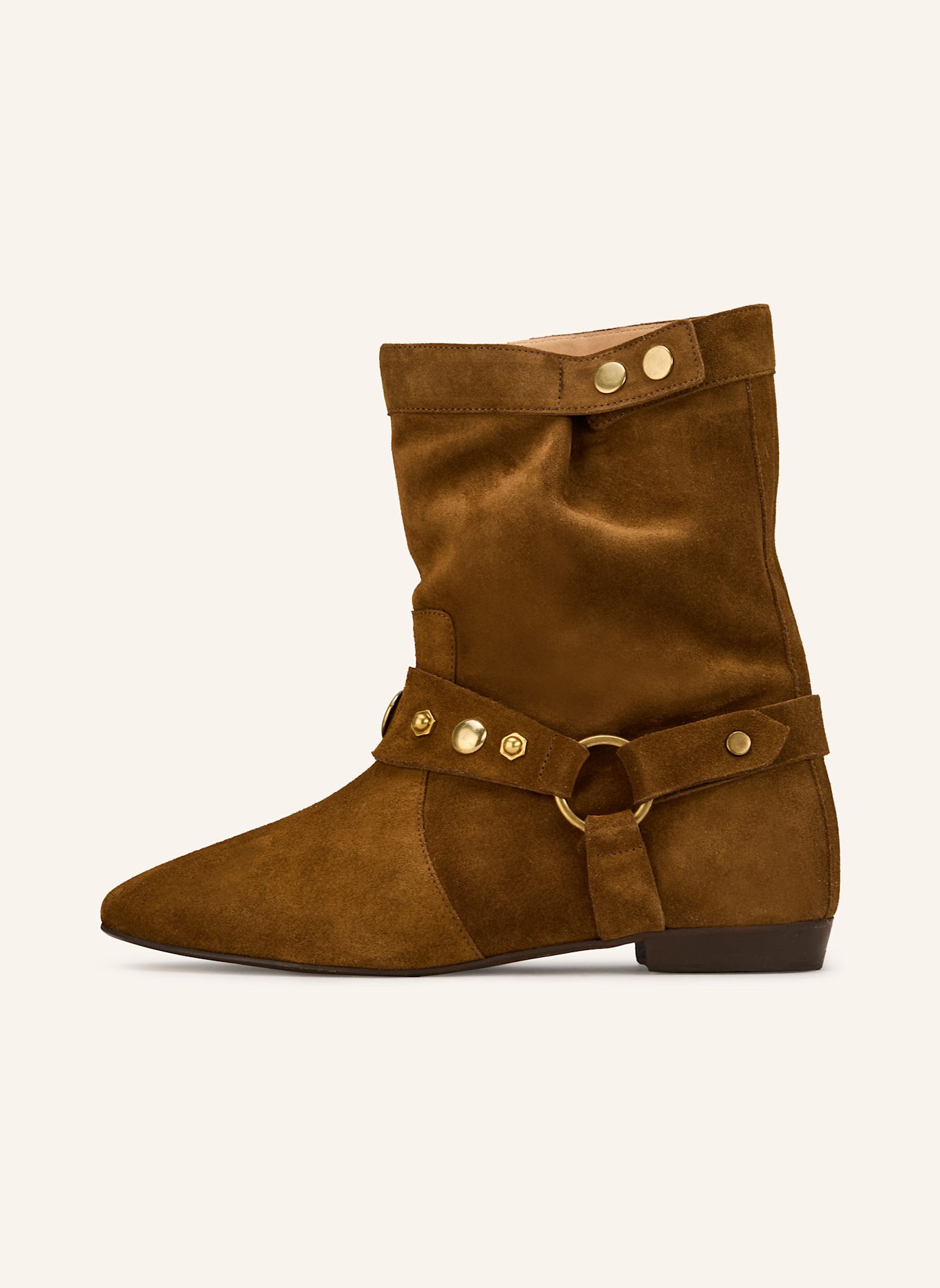 ISABEL MARANT Stiefeletten STANIA mit Nieten: BRAUN
