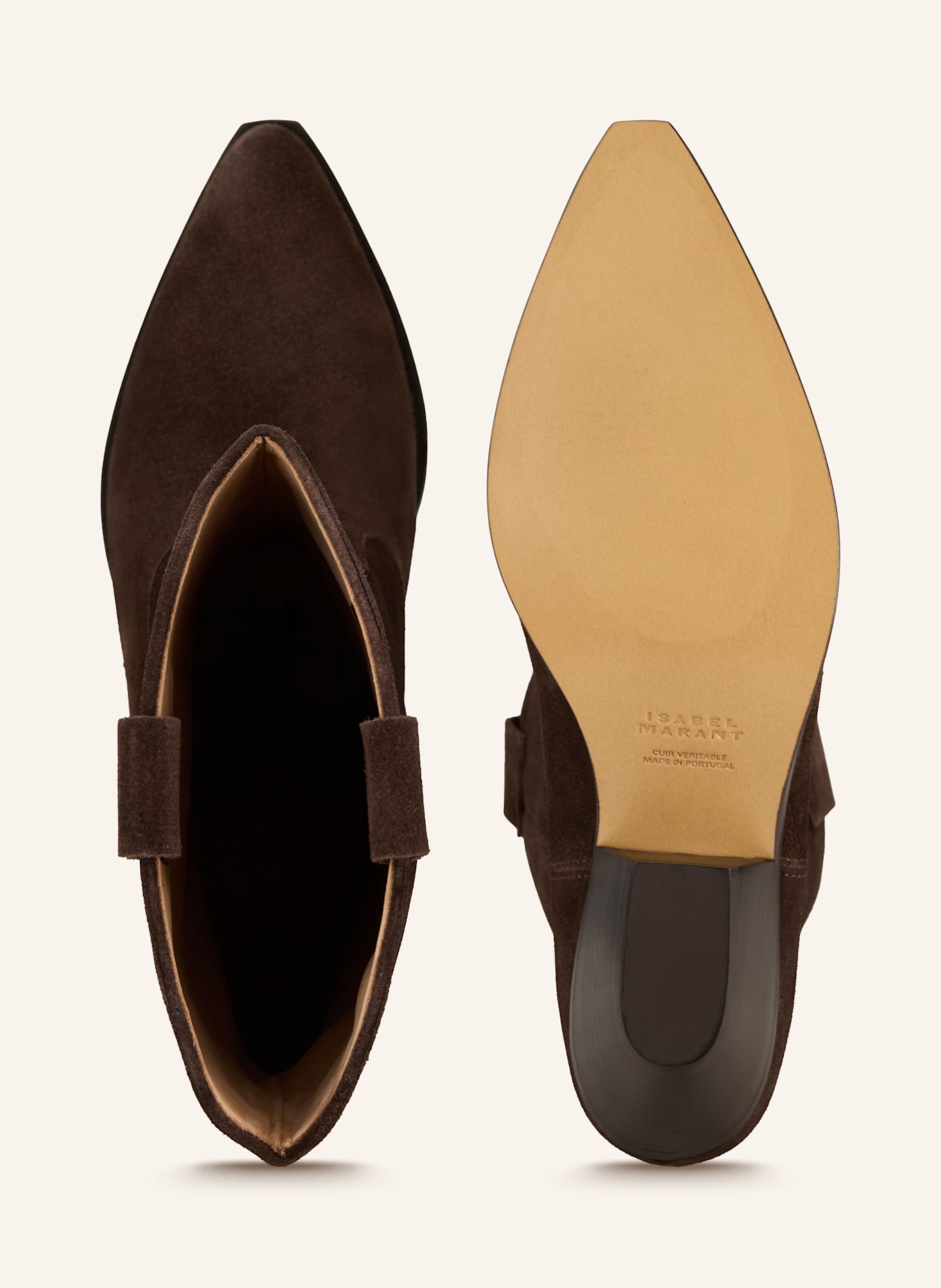 ISABEL MARANT Cowboy Boots DUERTO: DUNKELBRAUN