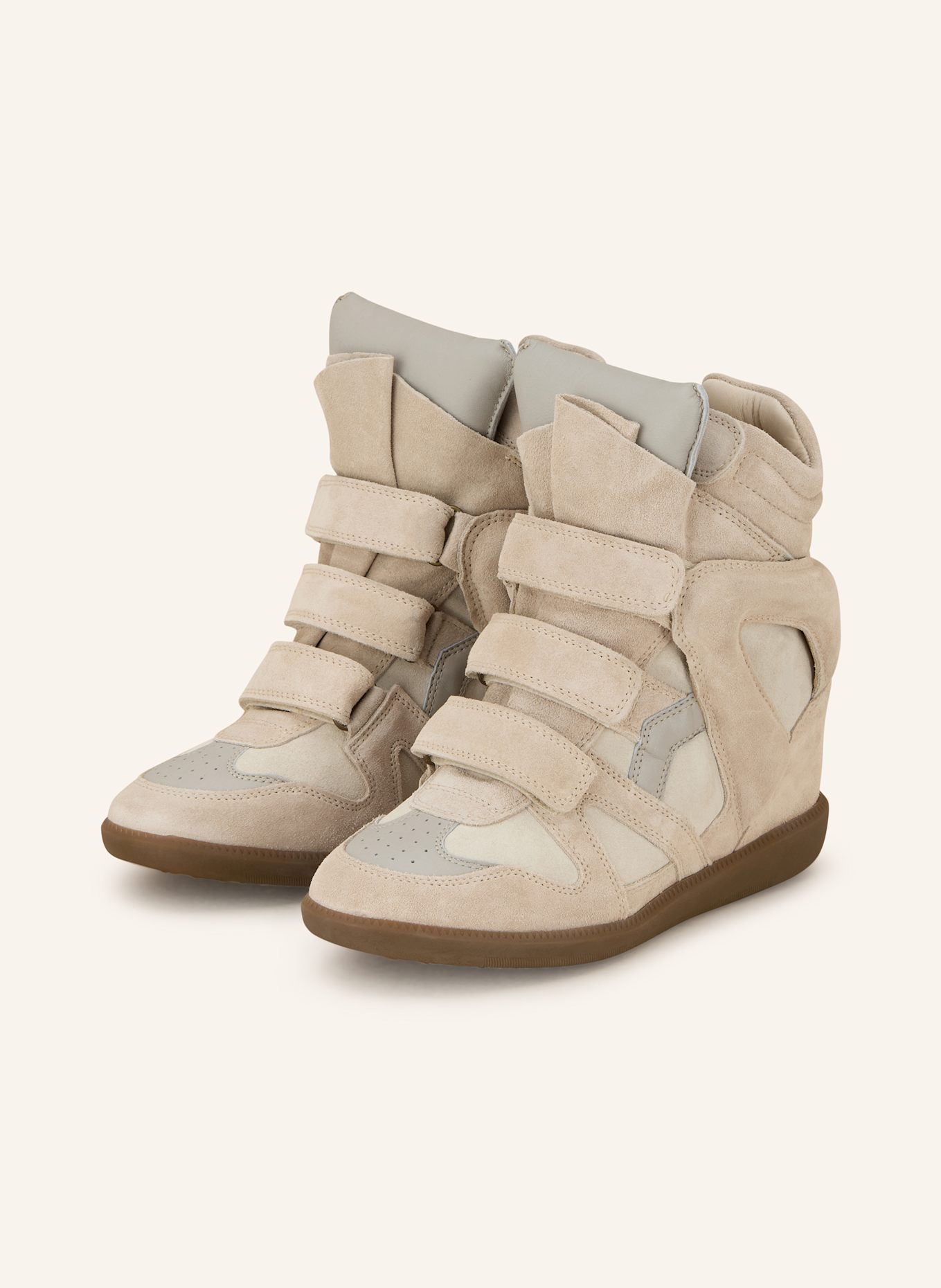 ISABEL MARANT Hightop-Sneaker BEKETT: ECRU/ HELLGRAU