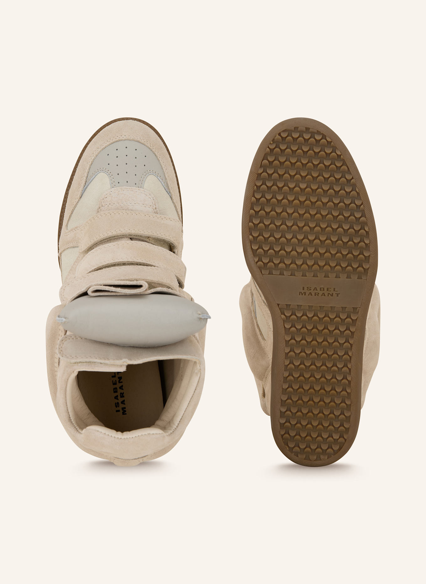 ISABEL MARANT Hightop-Sneaker BEKETT: ECRU/ HELLGRAU