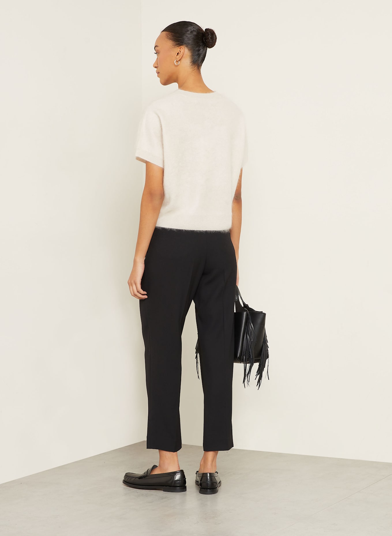 IRIS von ARNIM Strickshirt MACON aus Cashmere: CREME