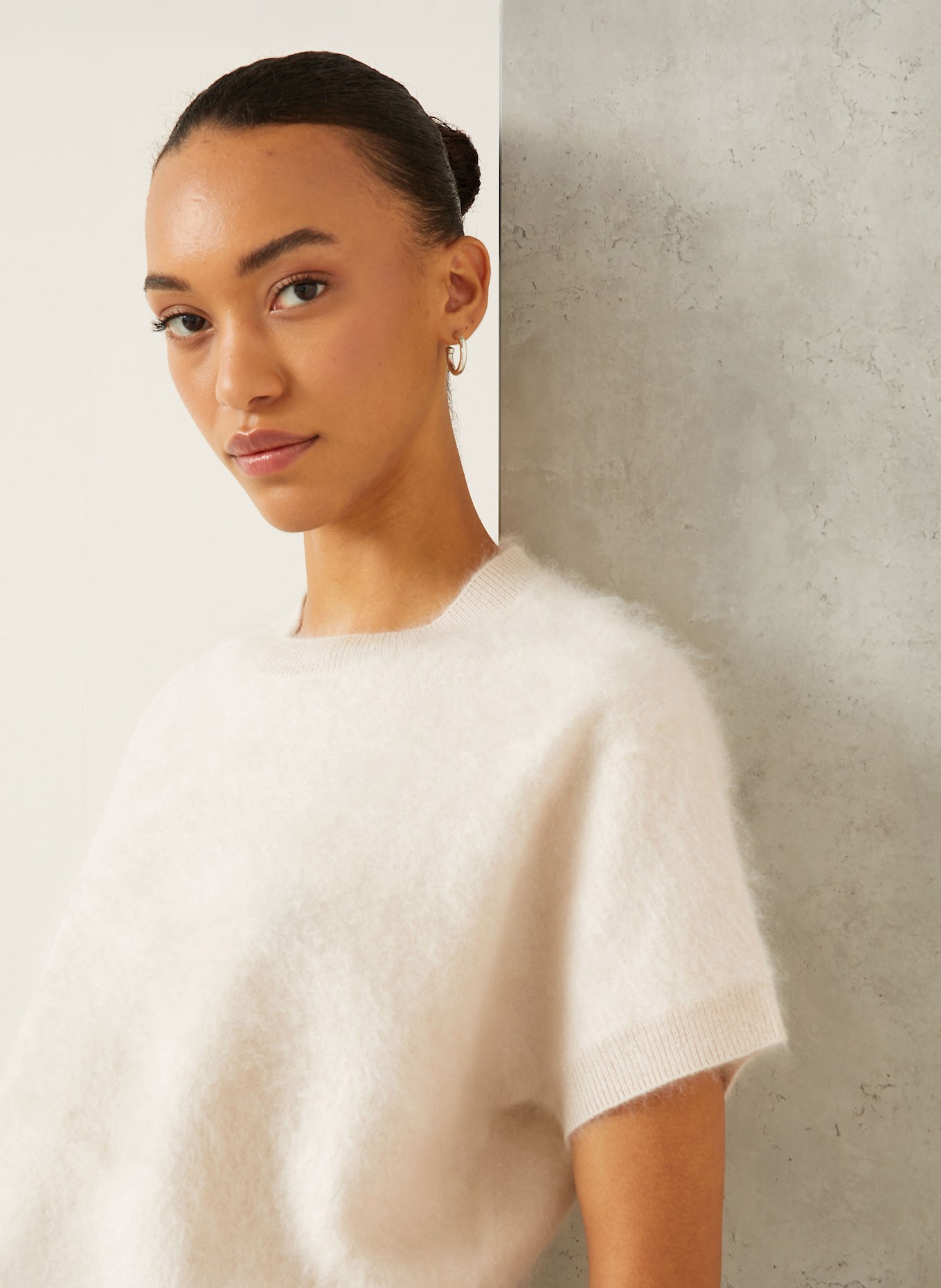 IRIS von ARNIM Strickshirt MACON aus Cashmere: CREME