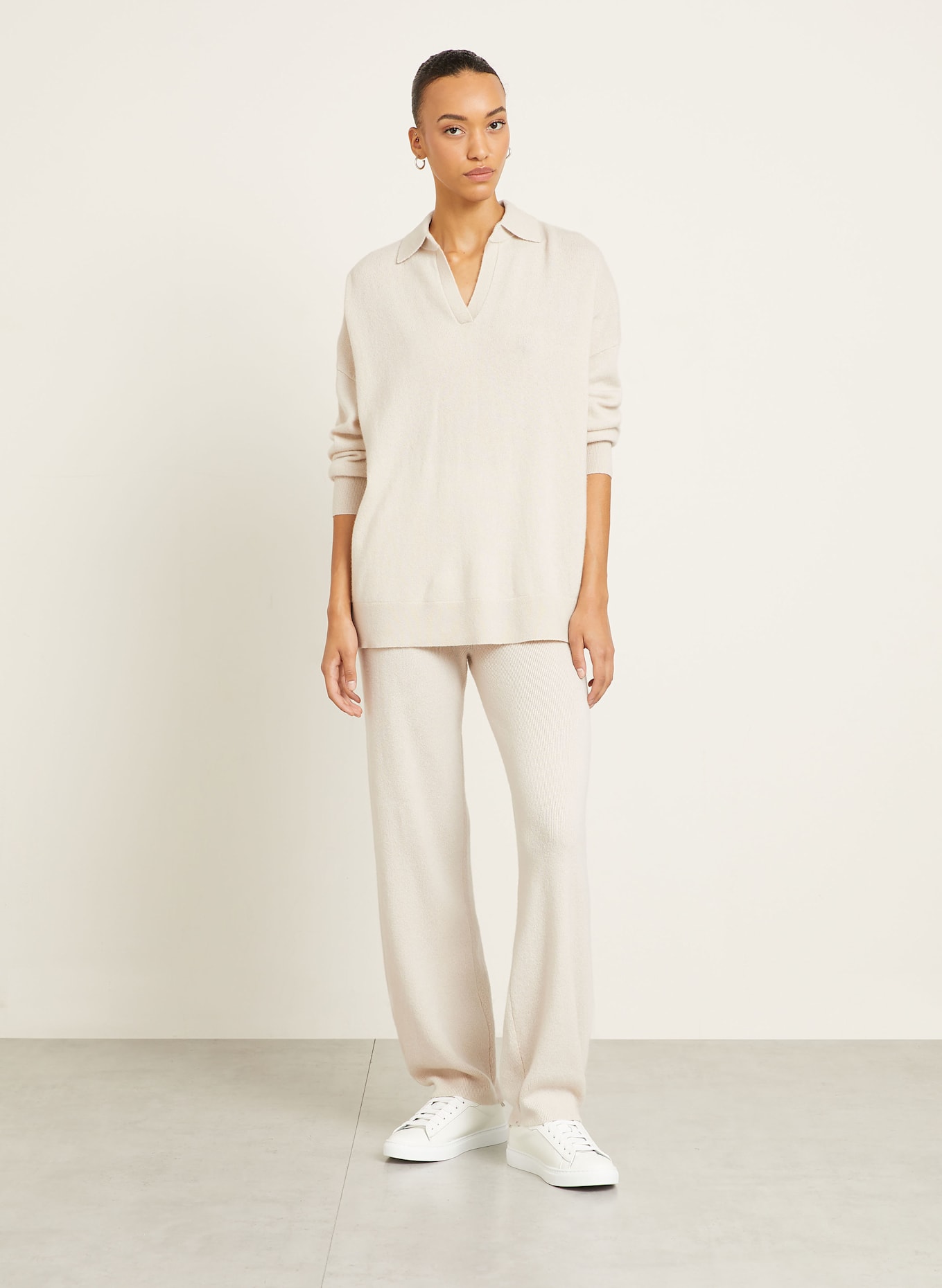 IRIS von ARNIM Strickhose ROBERTHA aus Cashmere: CREME