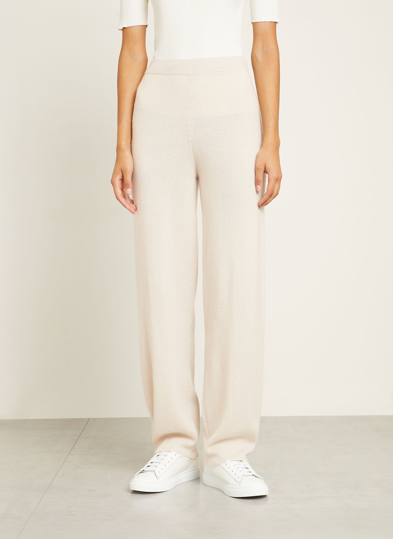 IRIS von ARNIM Strickhose ROBERTHA aus Cashmere: CREME