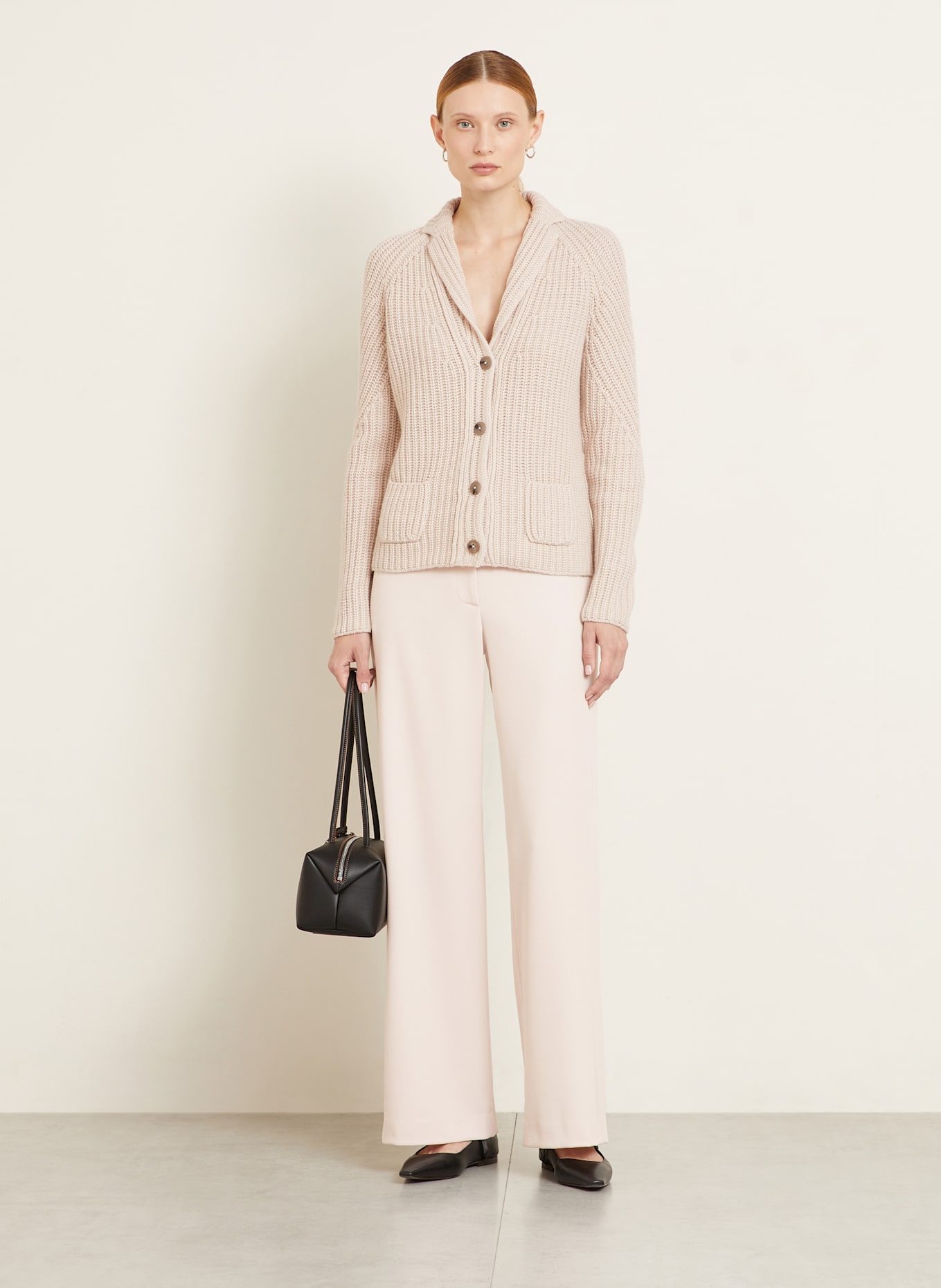 IRIS von ARNIM Strickjacke GWENDOLYN aus Cashmere: CREME