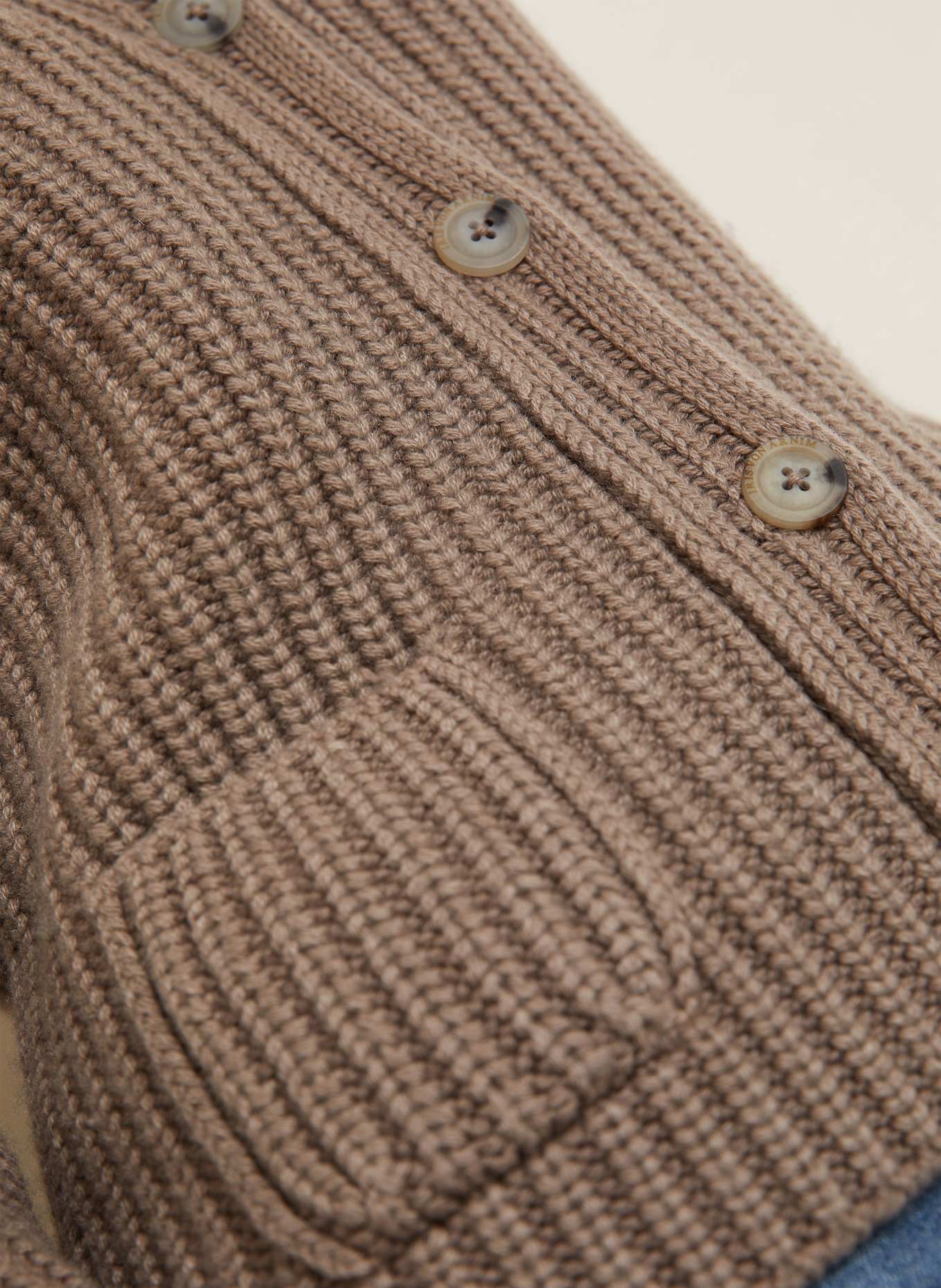 IRIS von ARNIM Strickjacke GWENDOLYN aus Cashmere: TAUPE