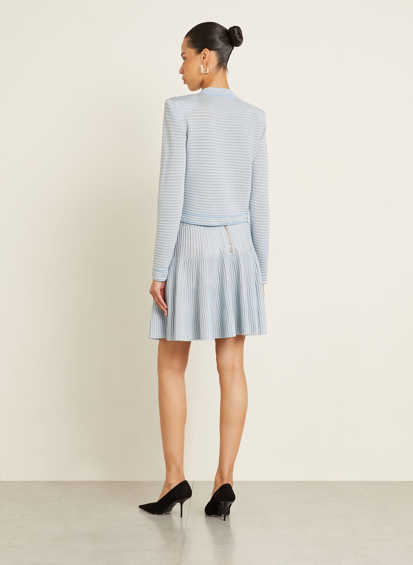 BALMAIN Strickrock: HELLBLAU