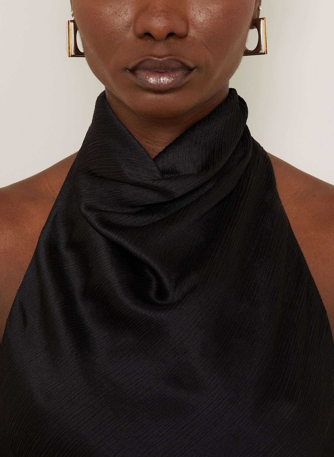 BALMAIN Satintop: SCHWARZ