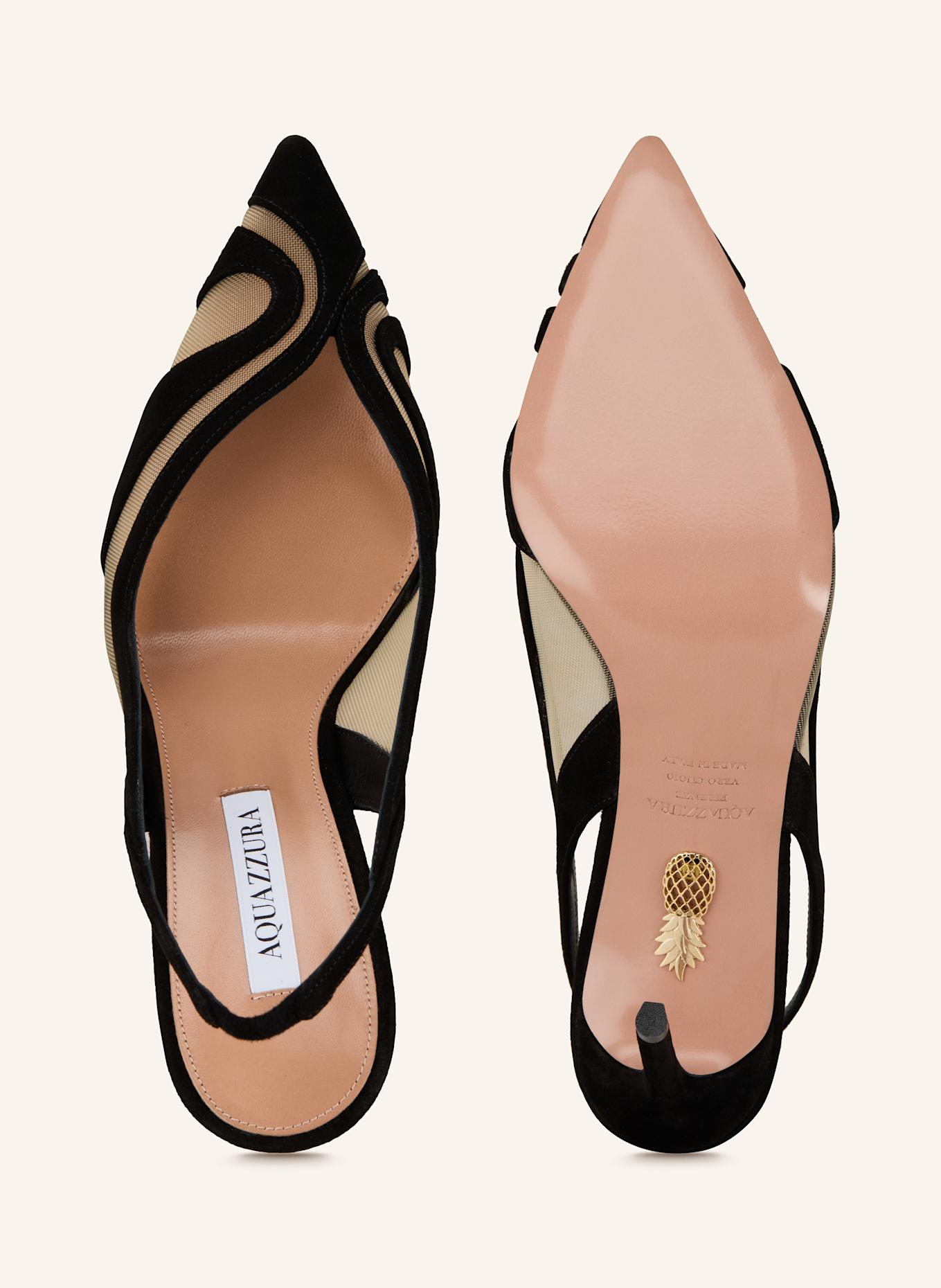 AQUAZZURA Slingpumps LUNE SLING: SCHWARZ