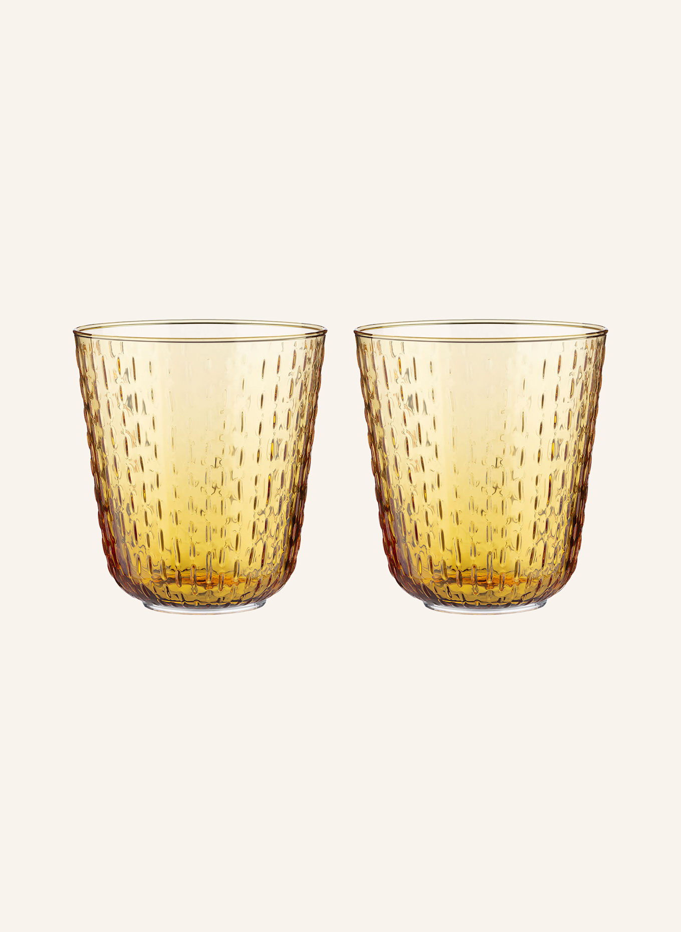 marimekko 2er-Set Trinkgläser SYKSY: DUNKELGELB