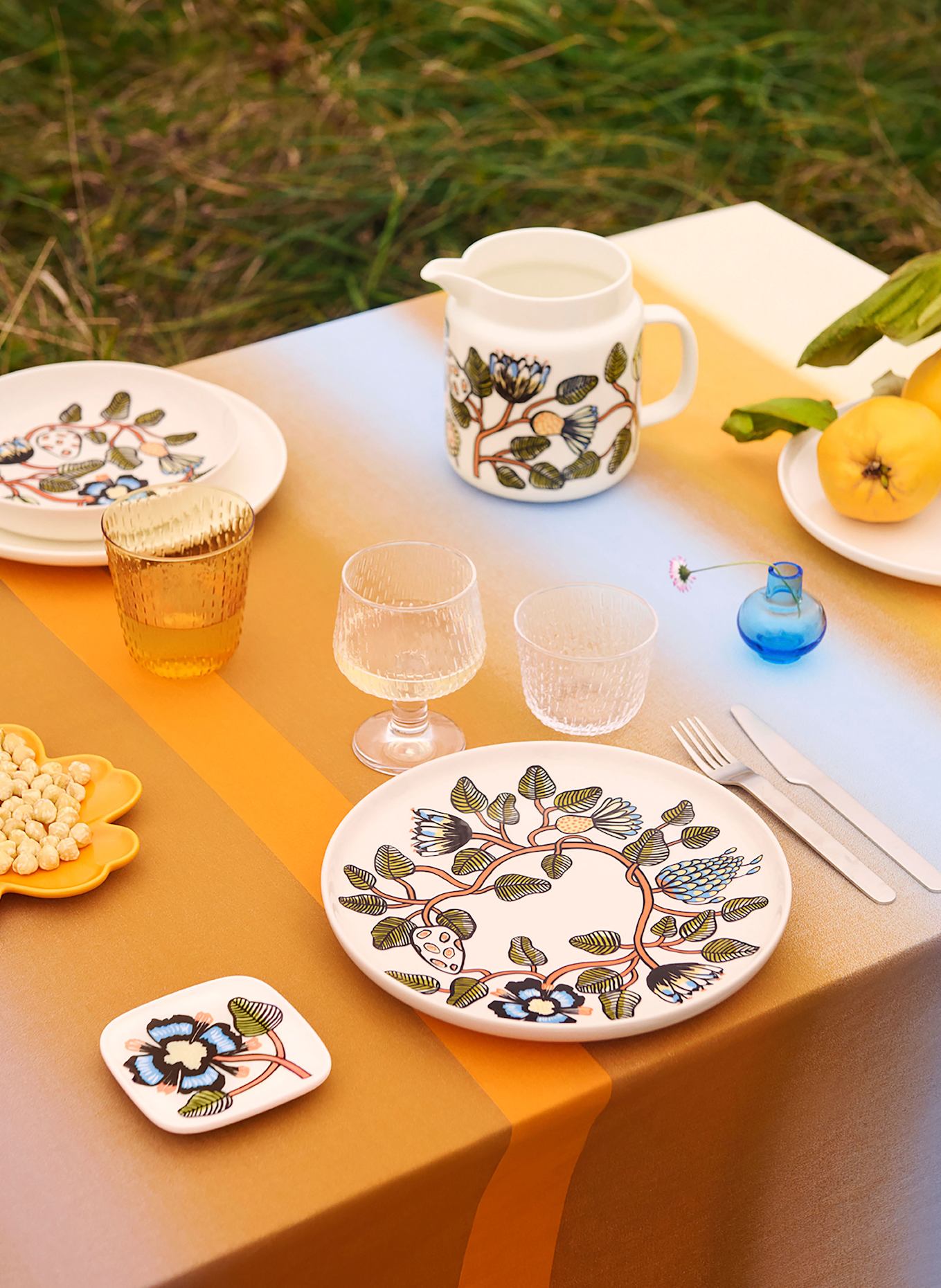 marimekko 2er-Set Trinkgläser SYKSY: DUNKELGELB