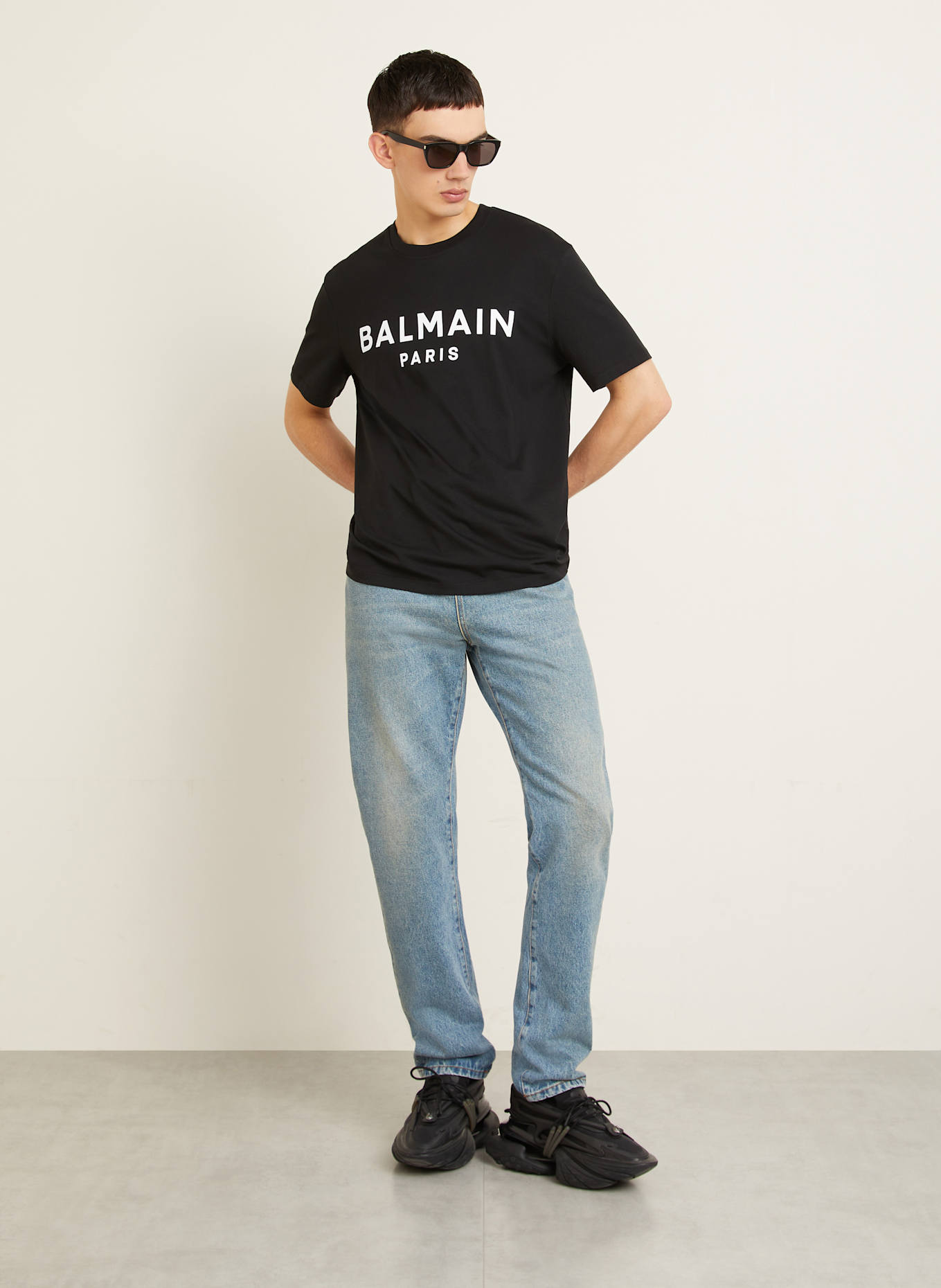 BALMAIN T-Shirt: SCHWARZ / WEISS
