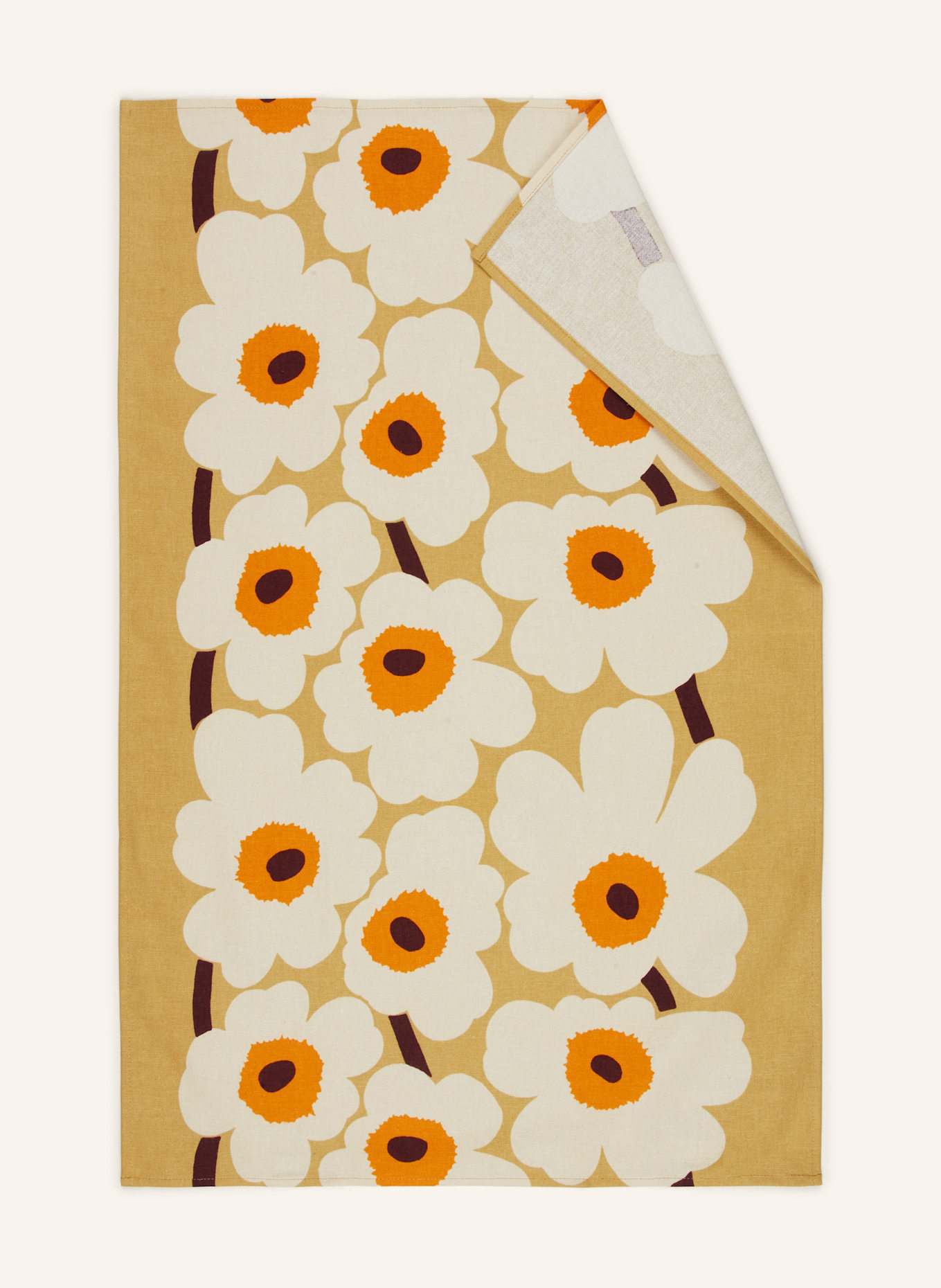 marimekko Dish towel UNIKKO: BEIGE / ECRU / ORANGE