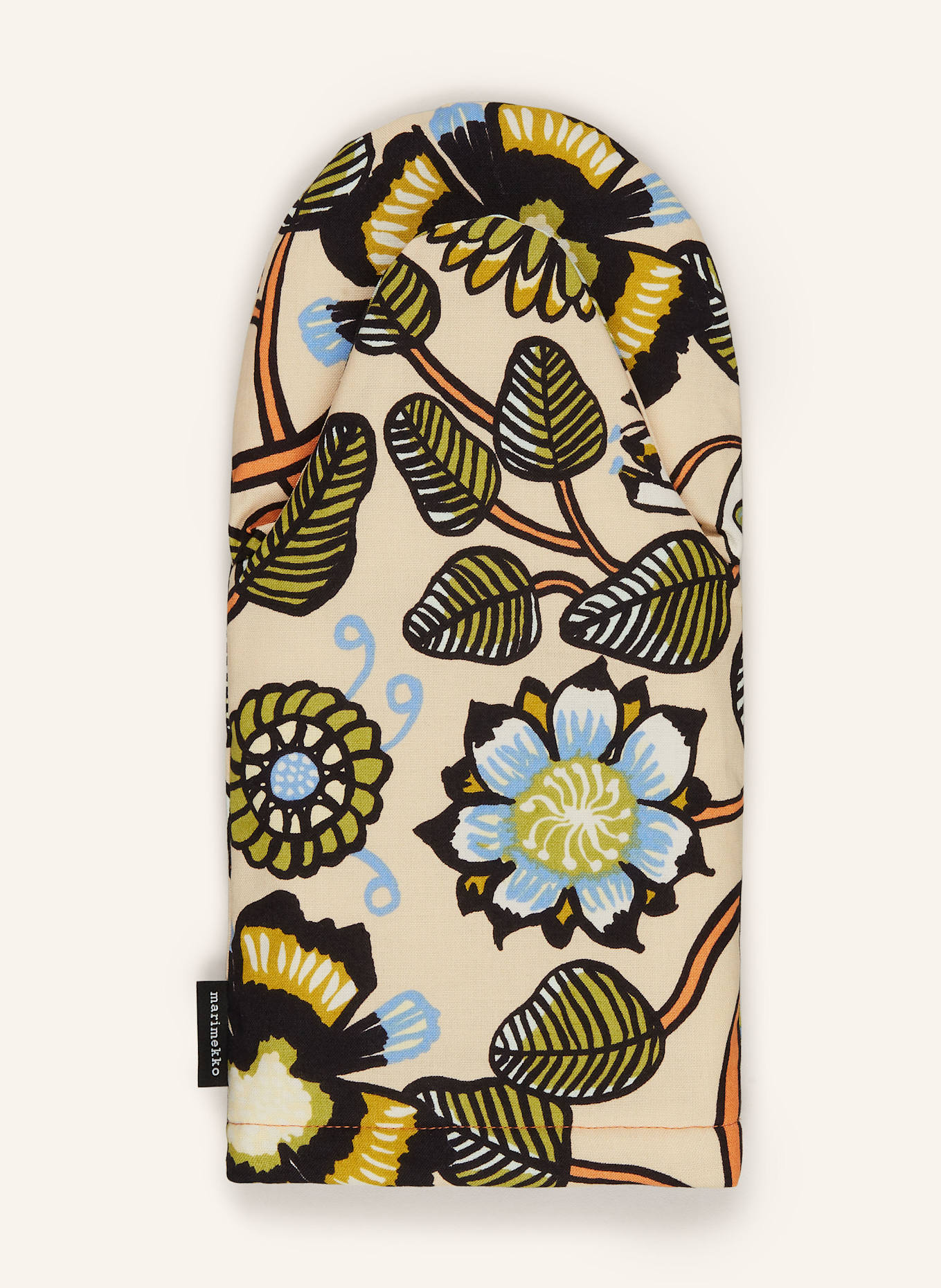 marimekko TIARA oven glove: LIGHT ORANGE / GREEN / ORANGE