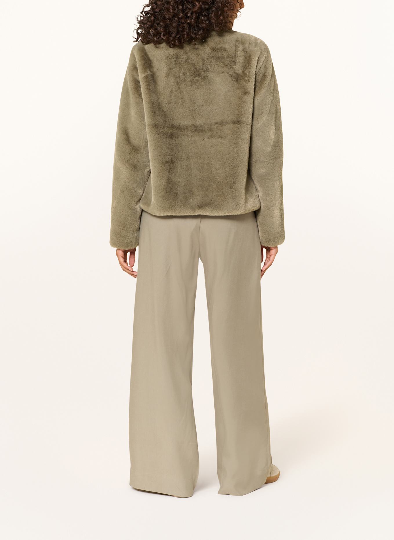 RINO & PELLE Kunstpelz-Jacke VIE: GRÜN