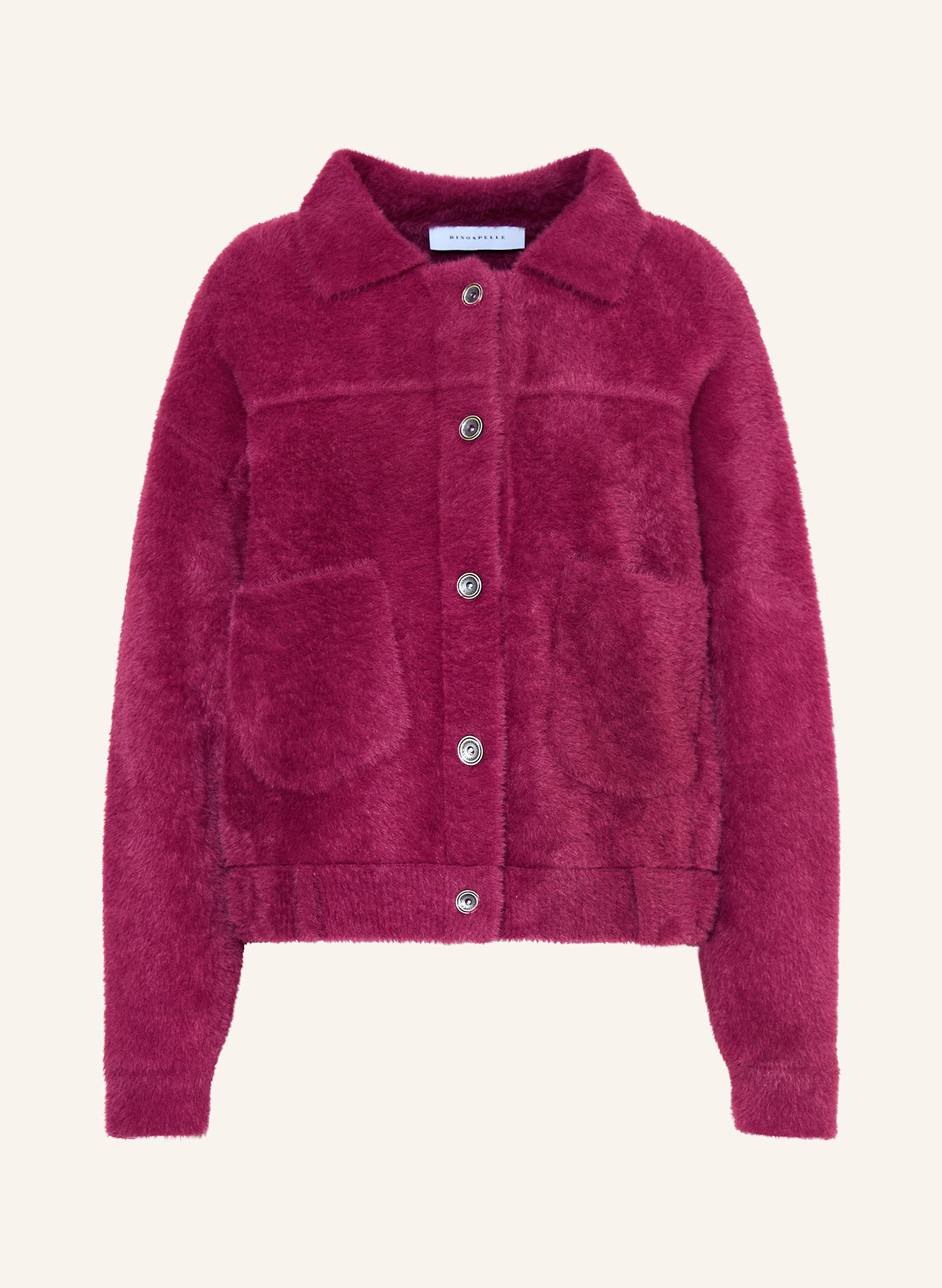 RINO & PELLE Kunstfell-Jacke BUBBLY: FUCHSIA