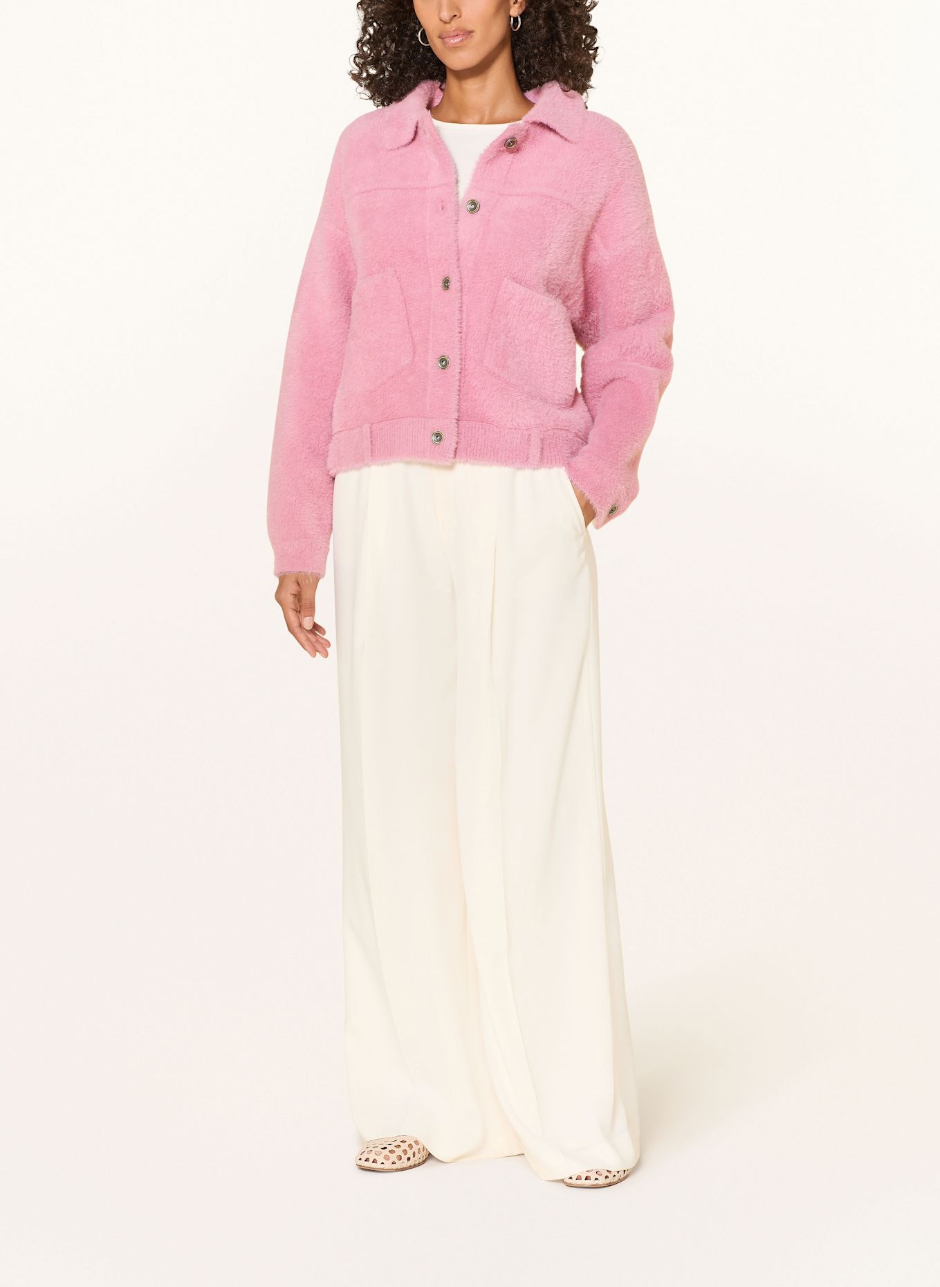 RINO & PELLE Kunstfell-Jacke BUBBLY: ROSA