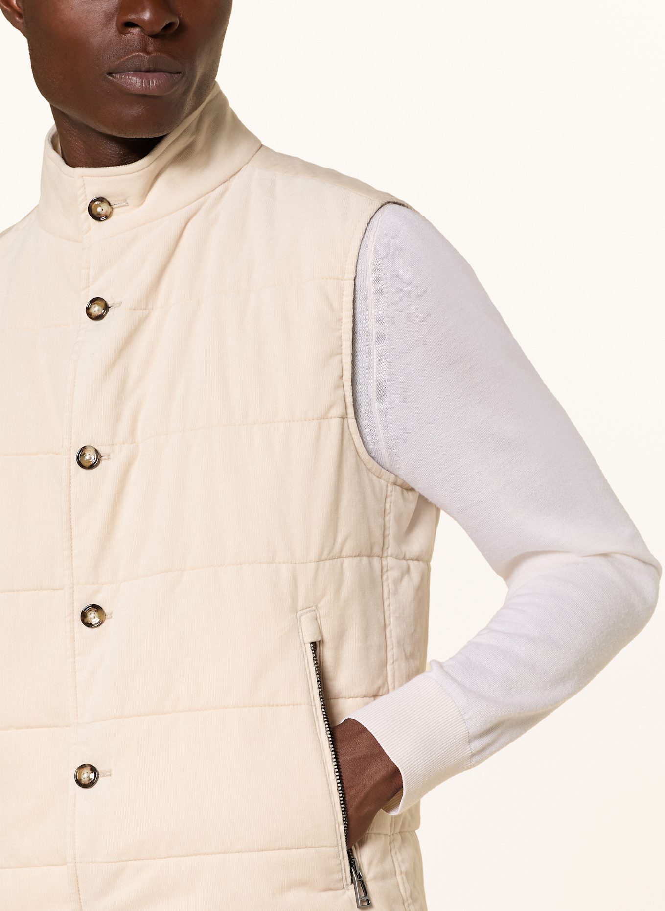 windsor. Steppweste ERICE aus Cord: BEIGE