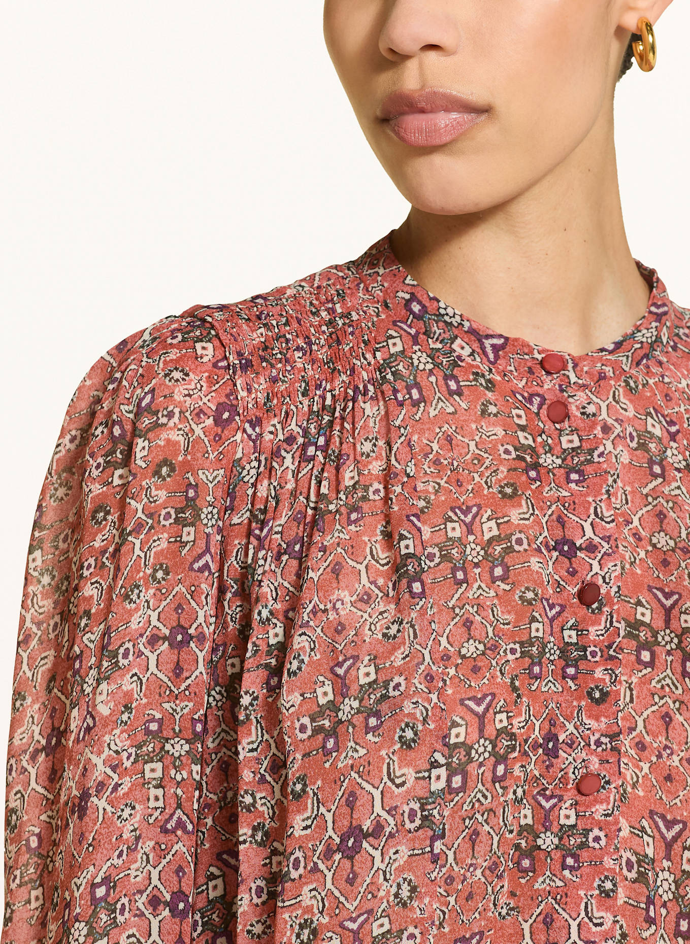 MARANT ÉTOILE Bluse NOELINE: DUNKELROT / DUNKELGRÜN / LILA