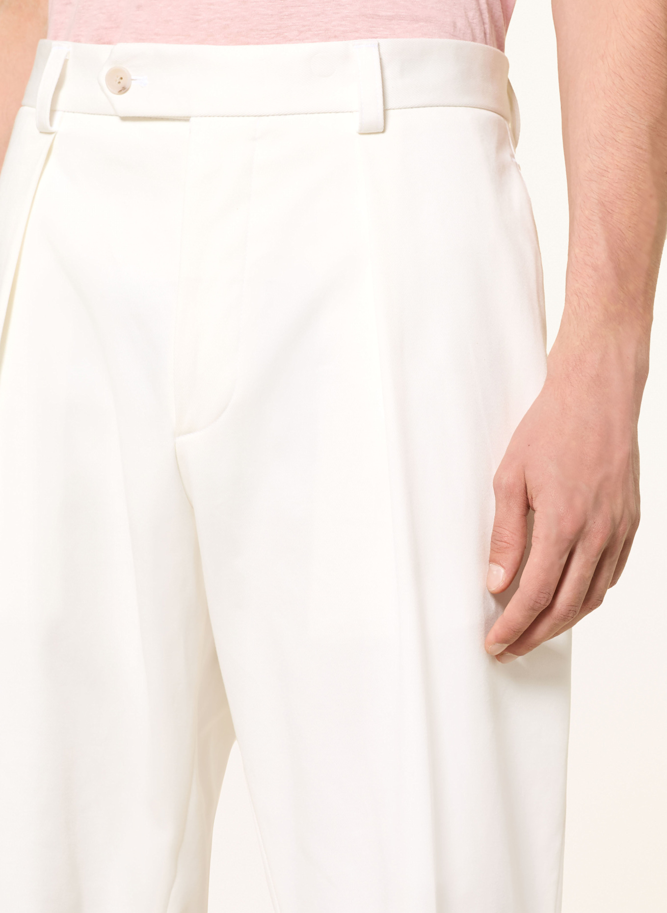 BOSS Hose Regular Fit: CREME