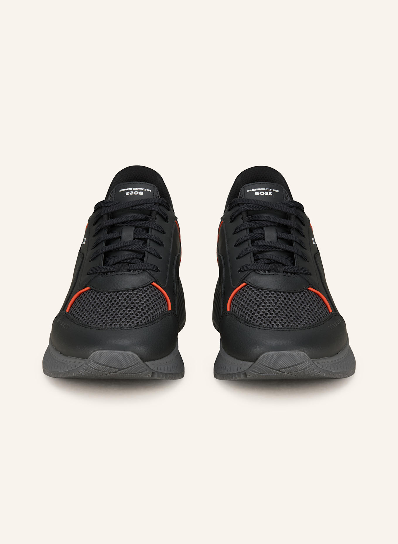 BOSS Sneaker TTNM EVO: DUNKELGRAU/ ORANGE