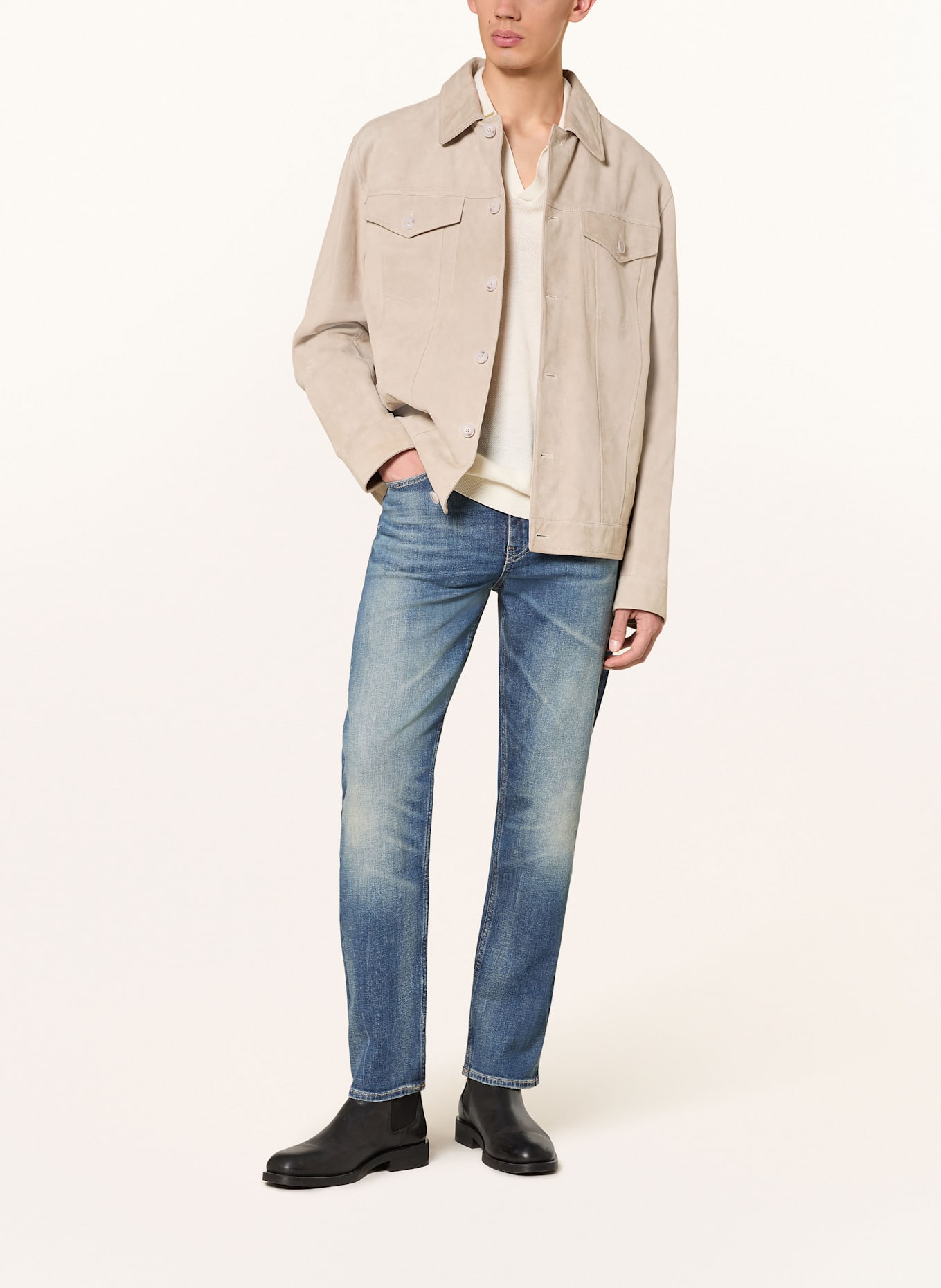 BOSS Jeans OGDEN Straight Fit: 421 MEDIUM BLUE