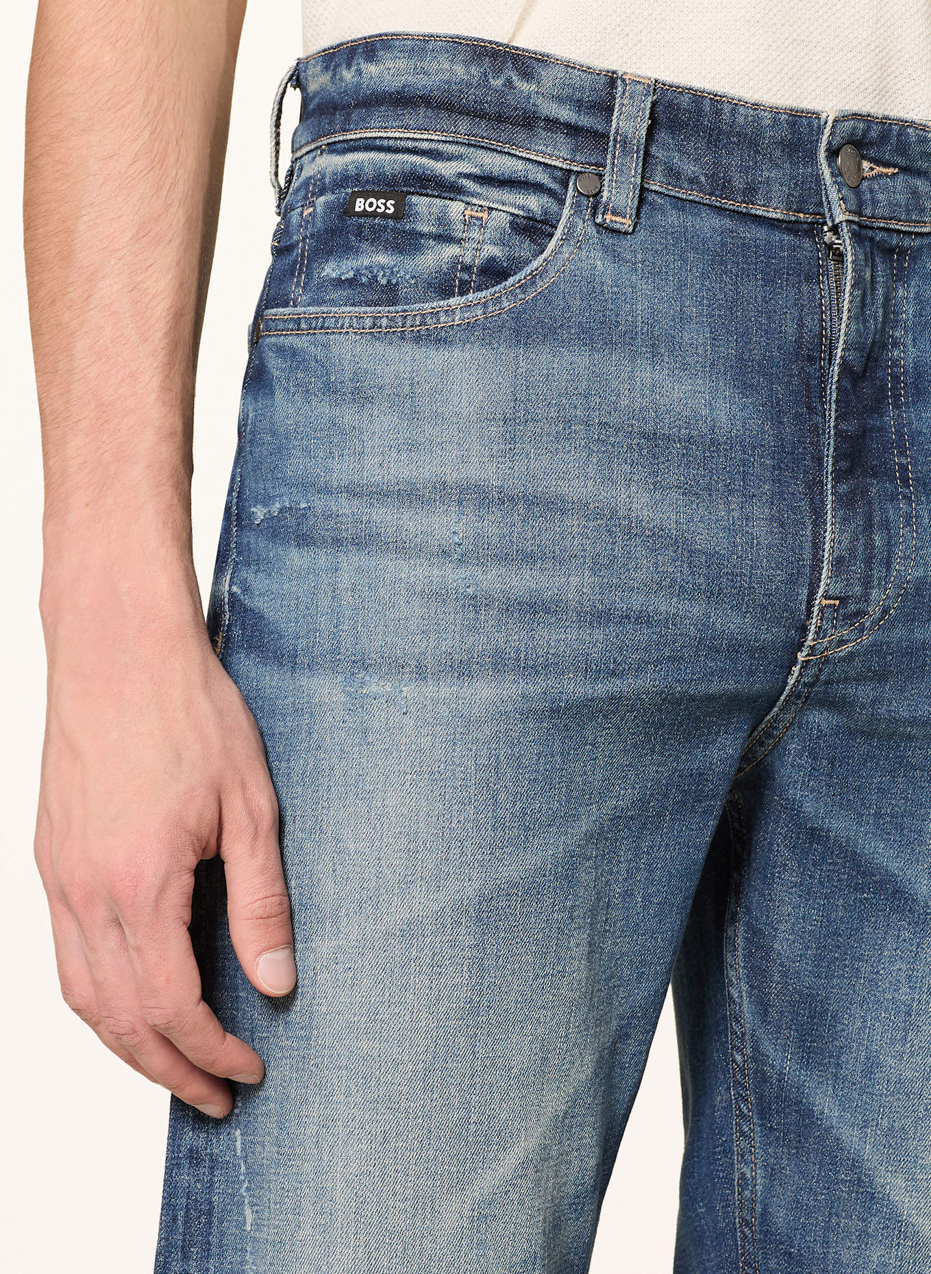 BOSS Jeans OGDEN Straight Fit: 421 MEDIUM BLUE