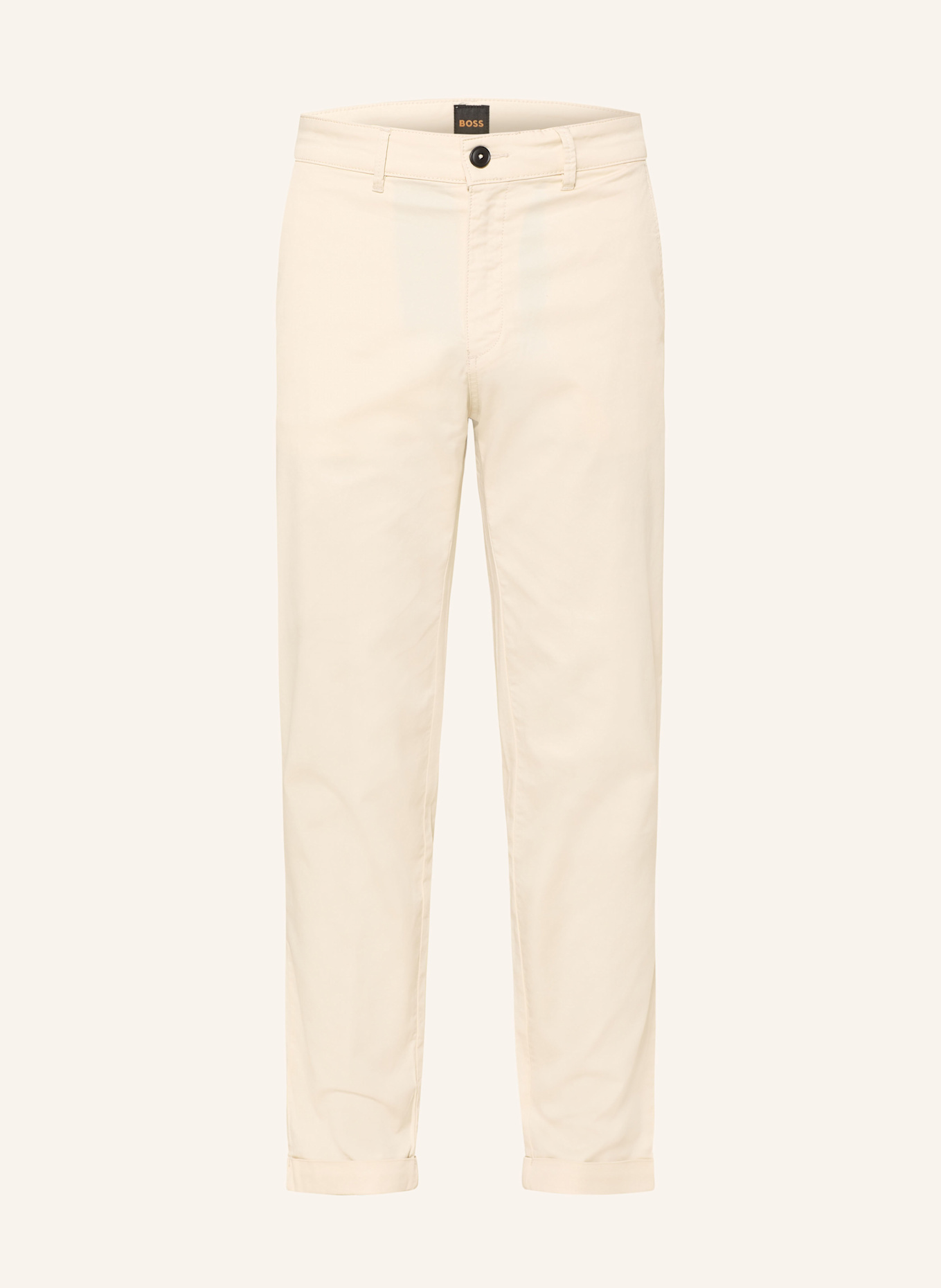BOSS Chino TURN UP Regular Fit: CREME