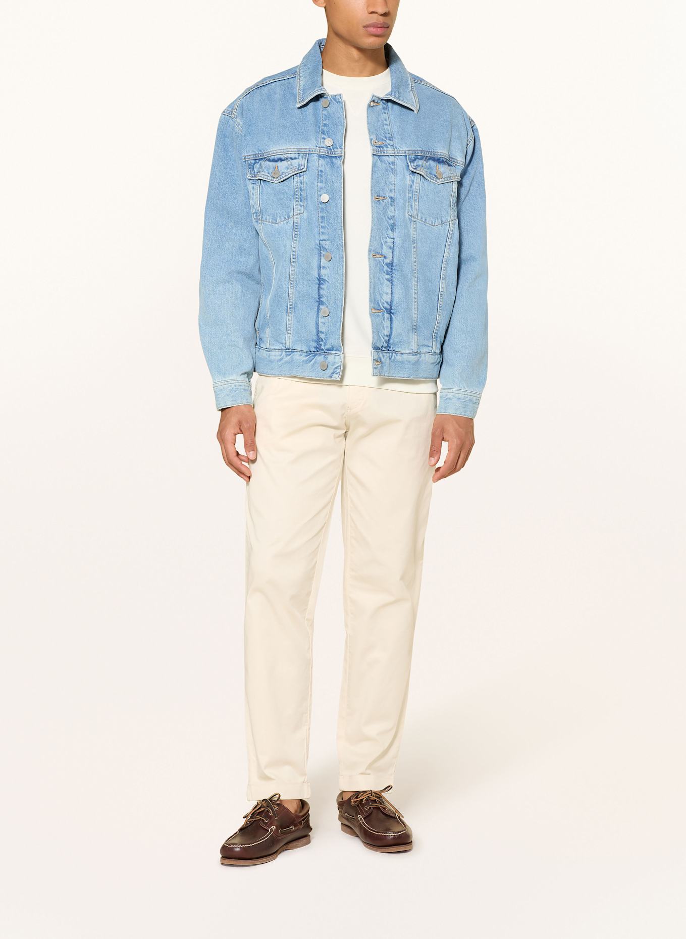 BOSS Chino TURN UP Regular Fit: CREME