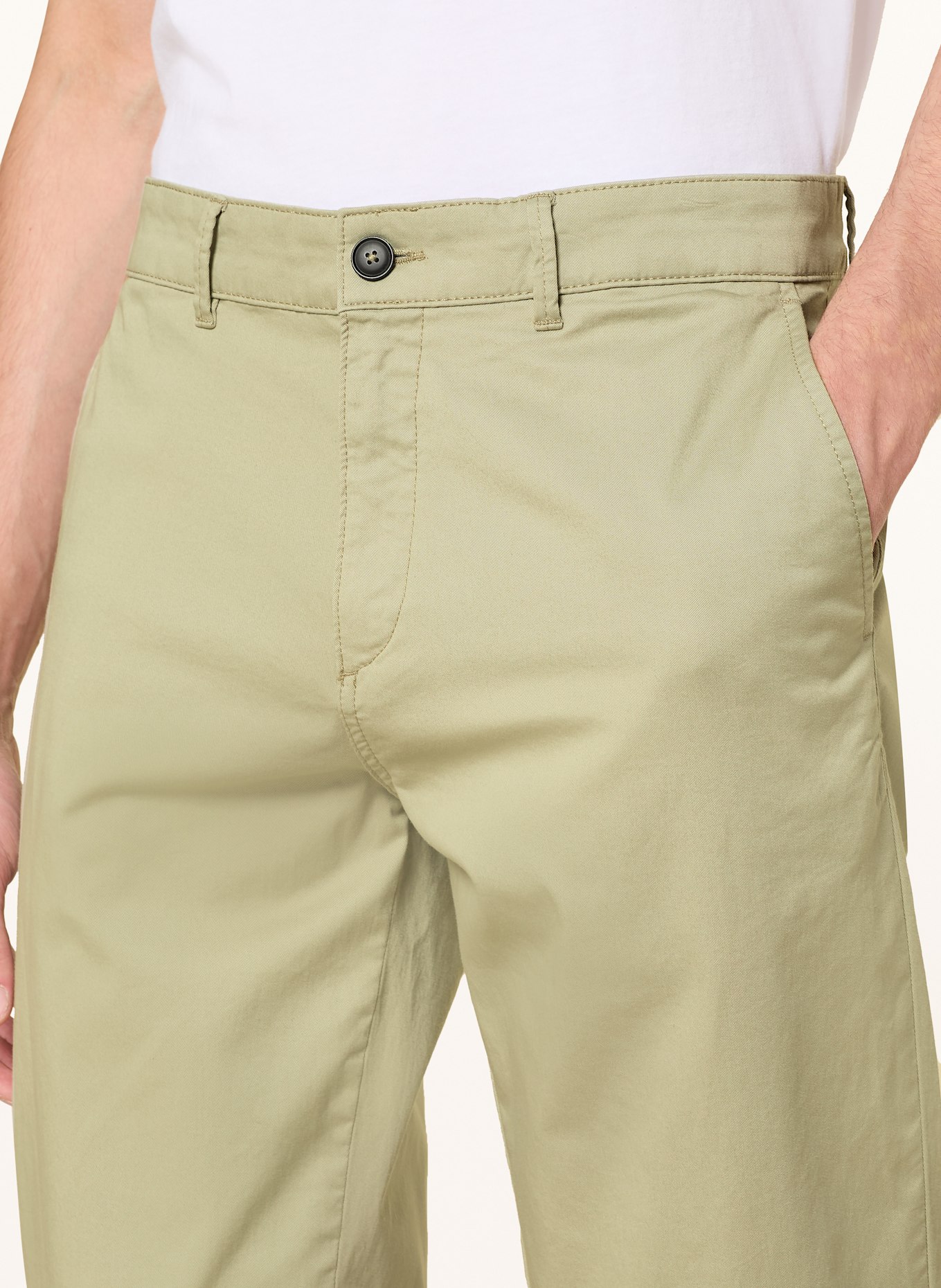 BOSS Chino TURN UP Regular Fit: OLIV