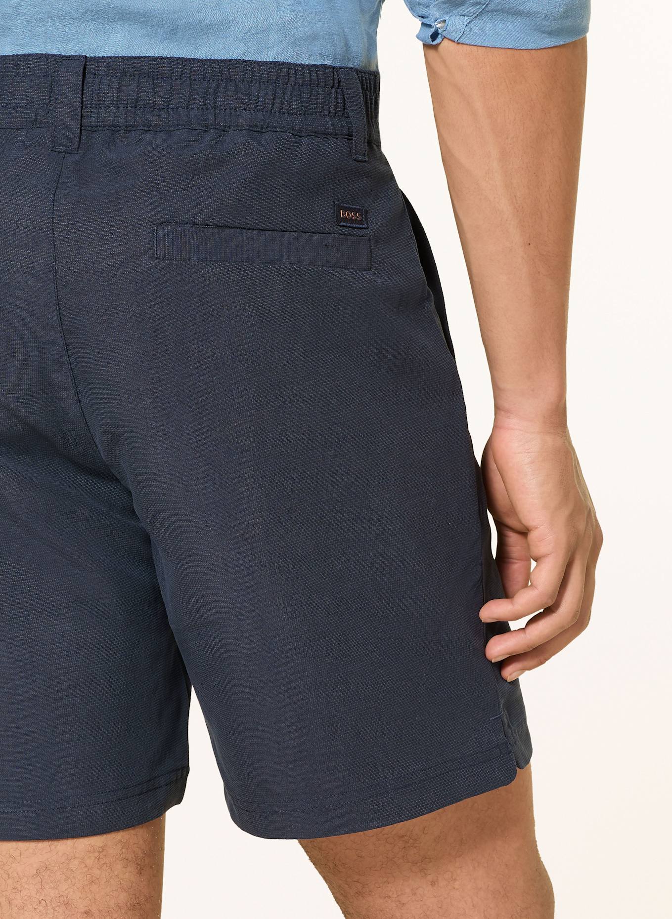 BOSS Chinoshorts SANDREW Regular Fit: DUNKELBLAU