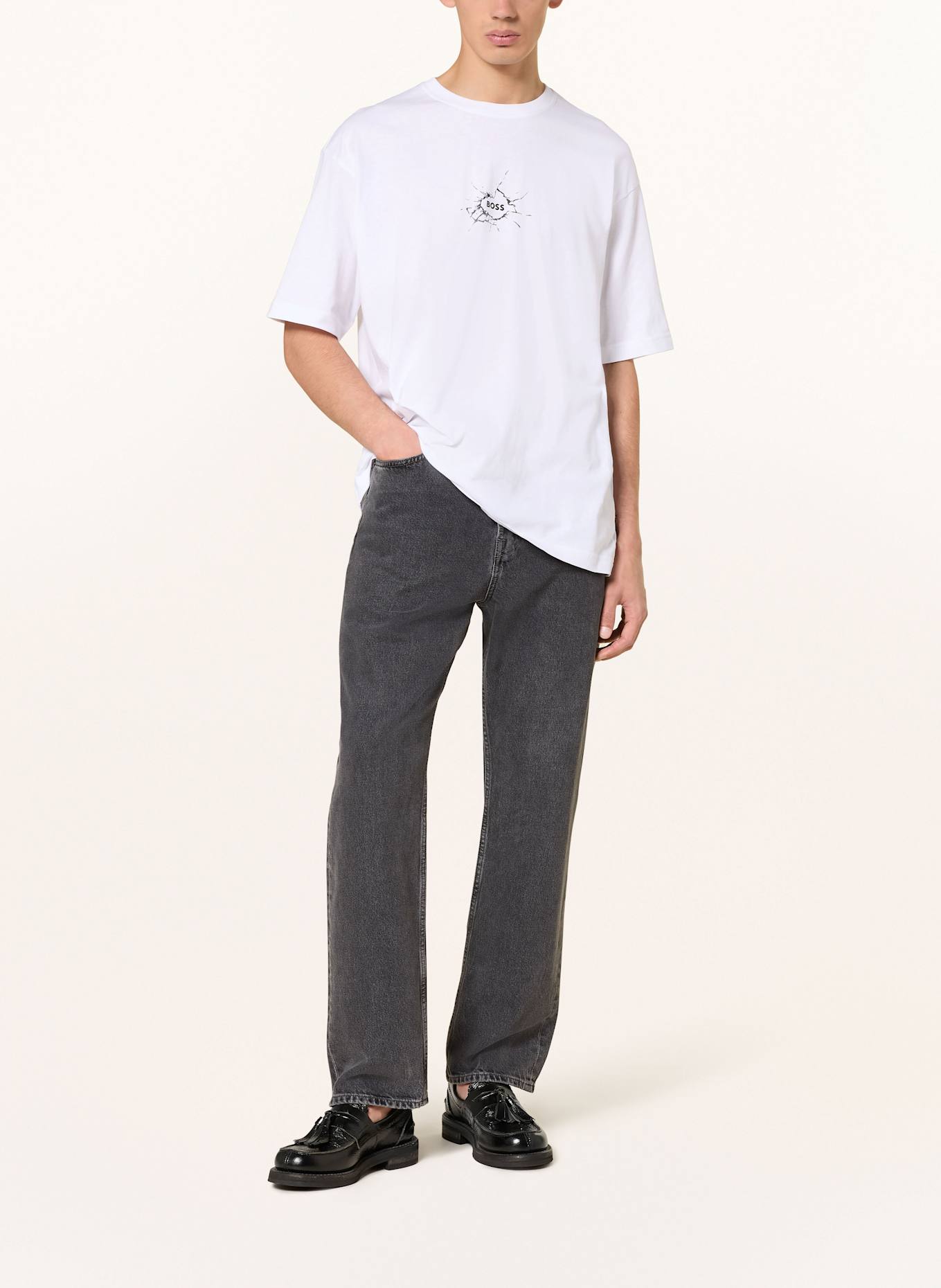 BOSS T-Shirt VOYAGE: WEISS