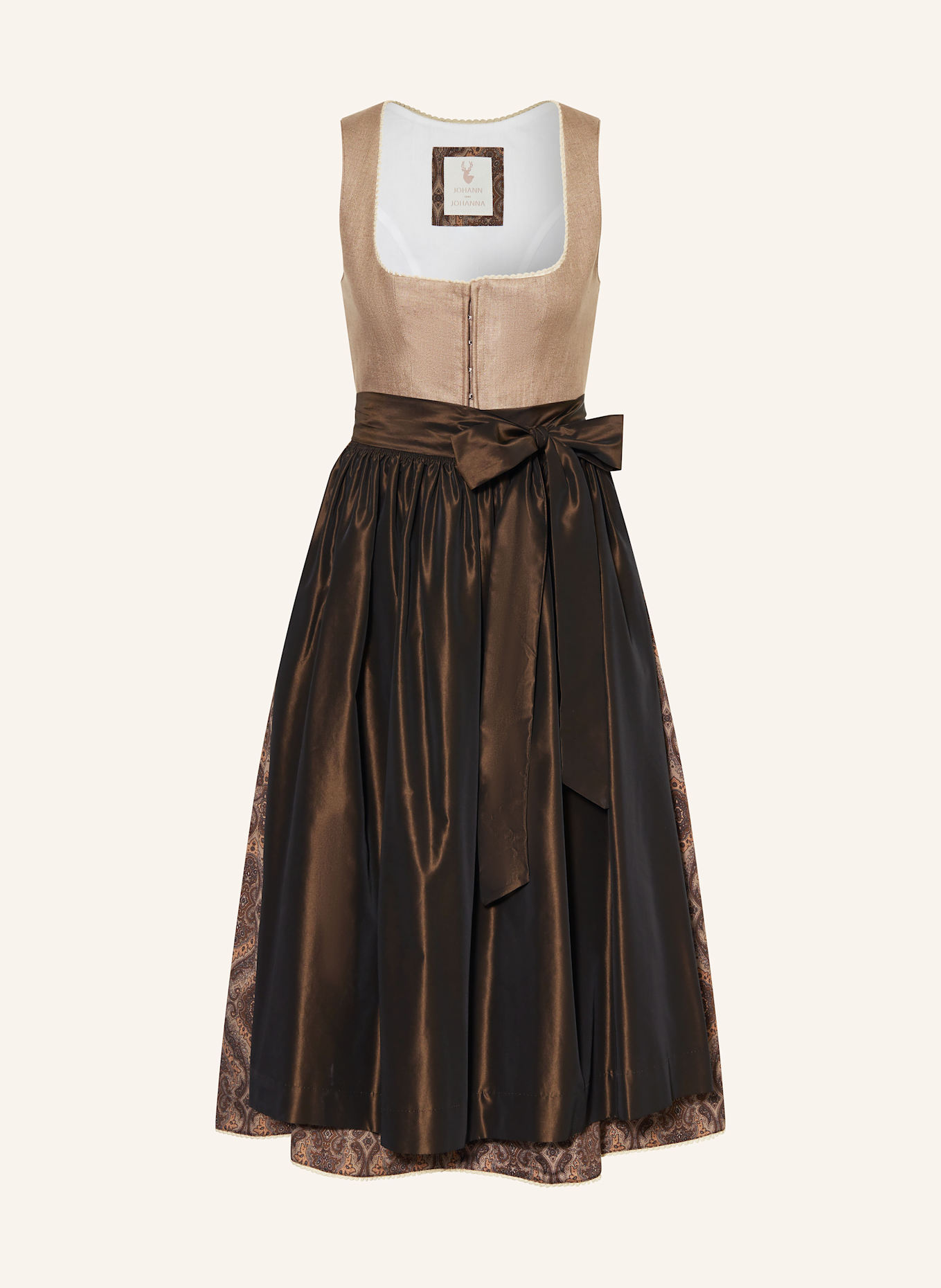 Johann & Johanna Dirndl: BEIGE/ DARK BROWN/ LIGHT BROWN