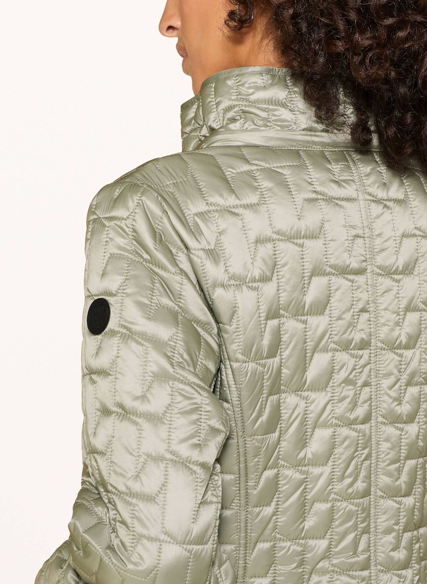 GIL BRET Steppjacke mit abnehmbarer Kapuze: BLAUGRAU