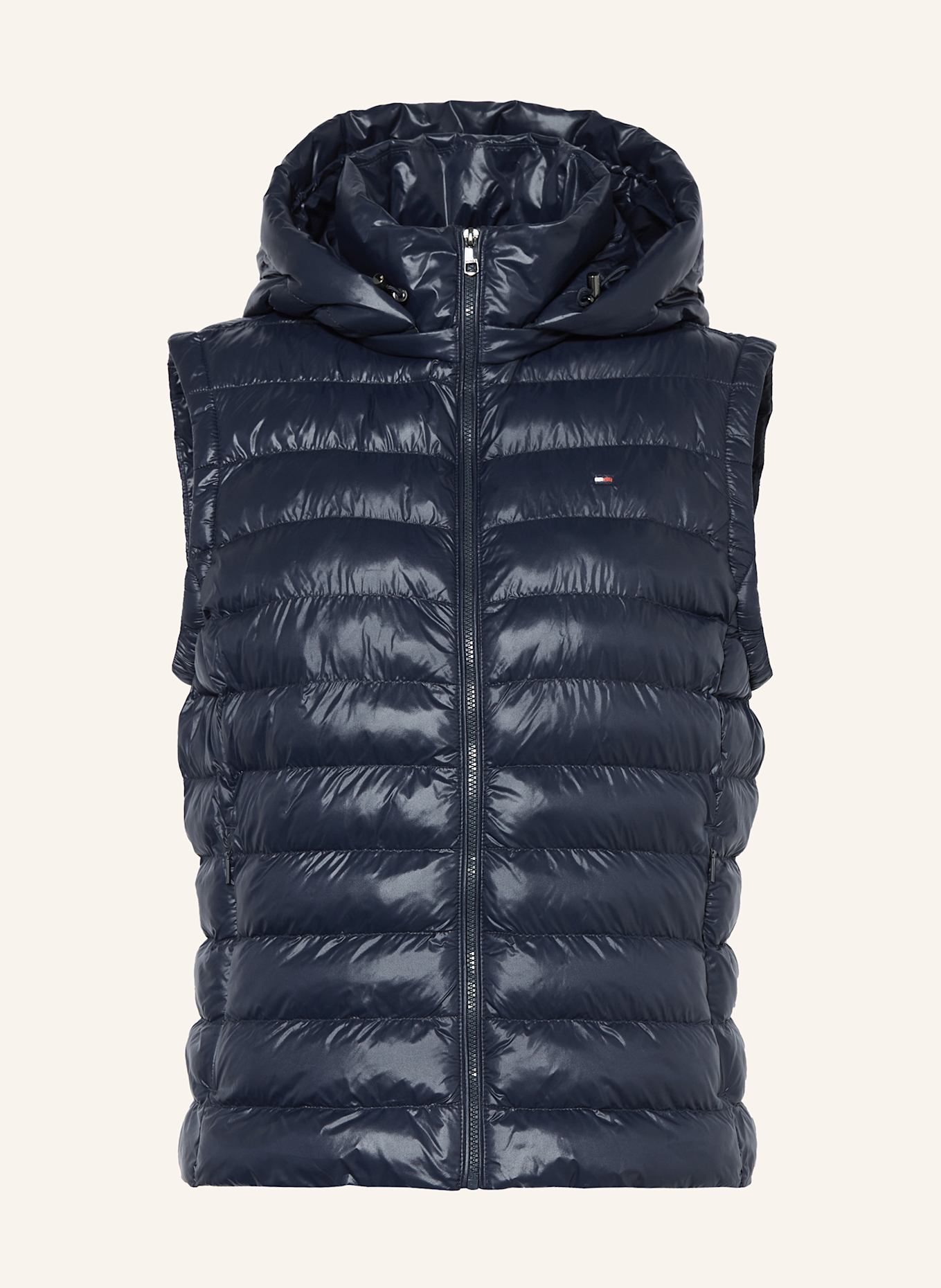 TOMMY HILFIGER Steppweste mit abnehmbarer Kapuze: DUNKELBLAU