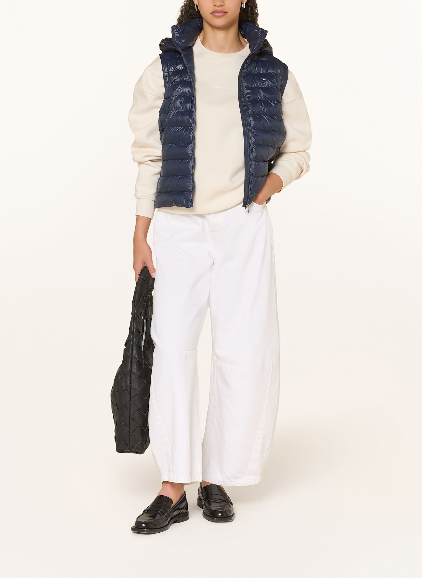 TOMMY HILFIGER Steppweste mit abnehmbarer Kapuze: DUNKELBLAU