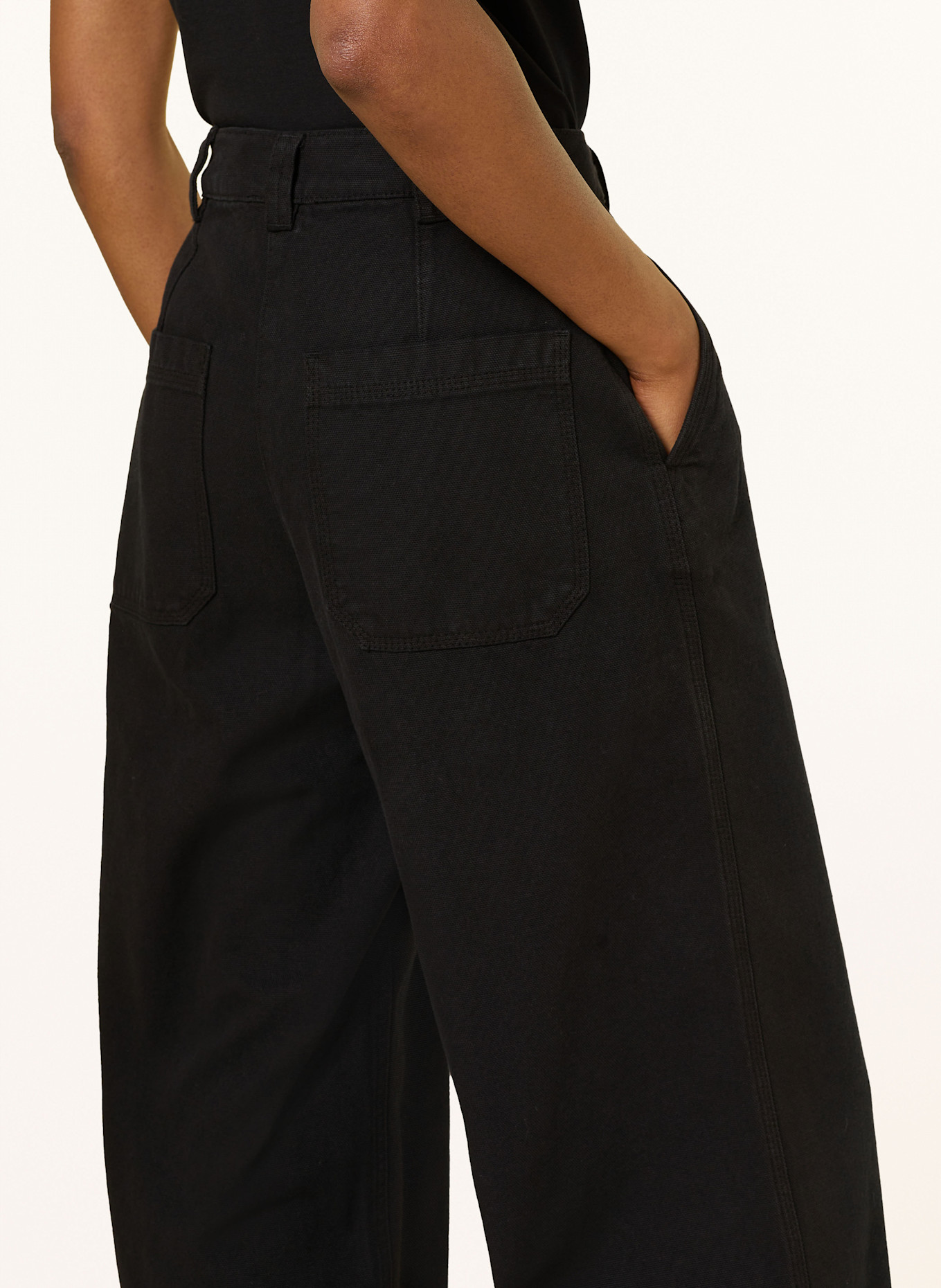 MRS & HUGS Linen Dress Short Sleeve Belted: BLACK