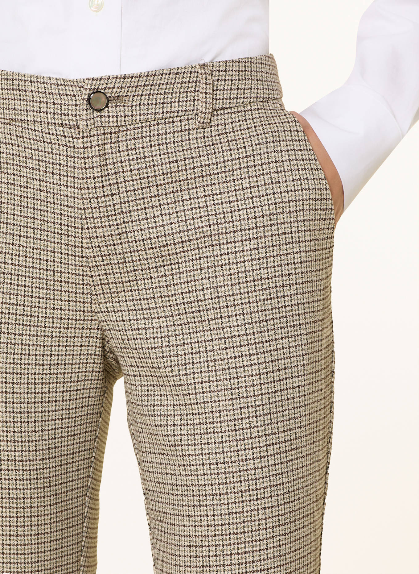 CARTOON Hose: ECRU / DUNKELBRAUN / GRÜN