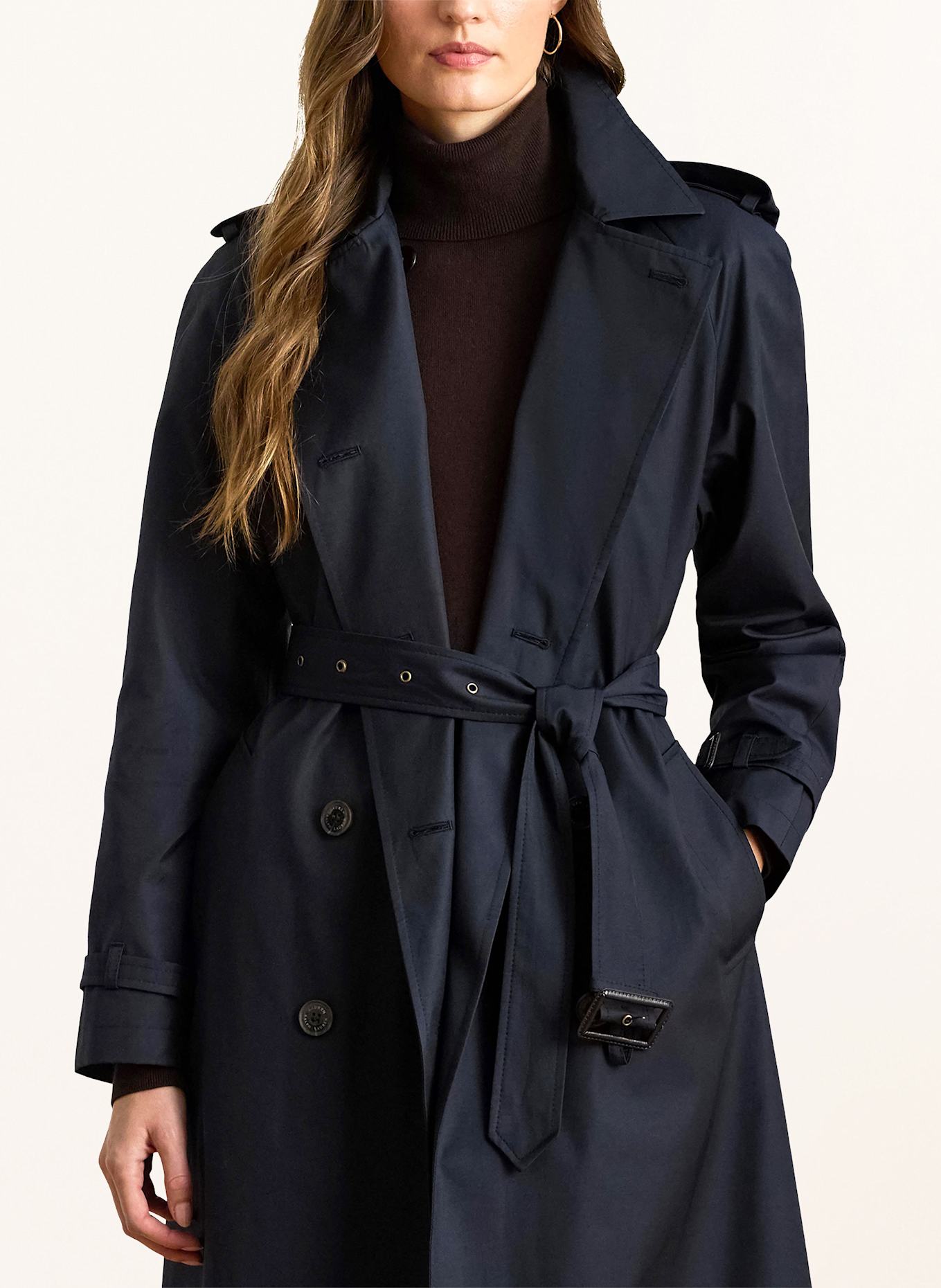 LAUREN RALPH LAUREN Trenchcoat: DUNKELBLAU