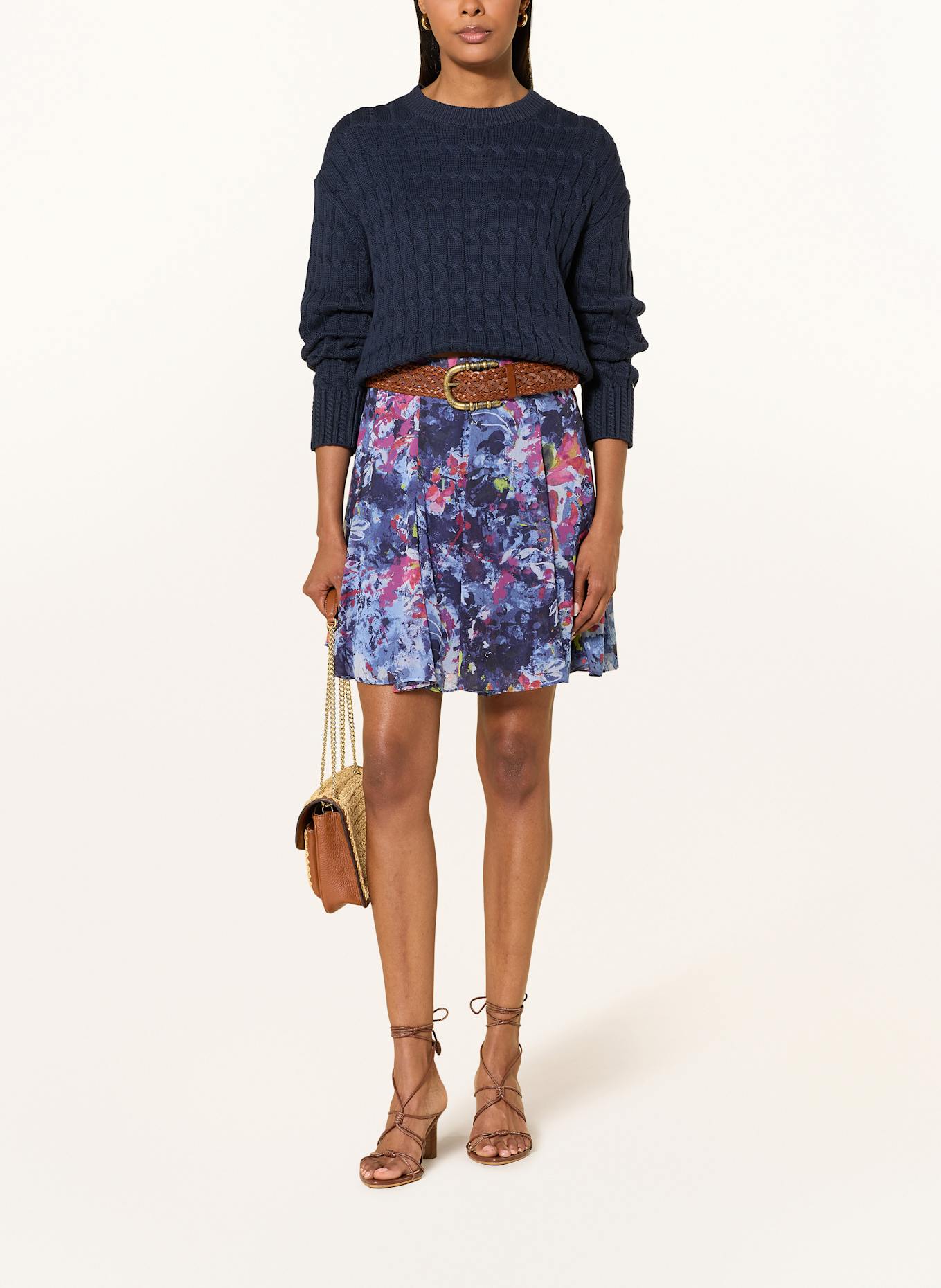 LAUREN RALPH LAUREN Rock: BLAU / FUCHSIA / ORANGE