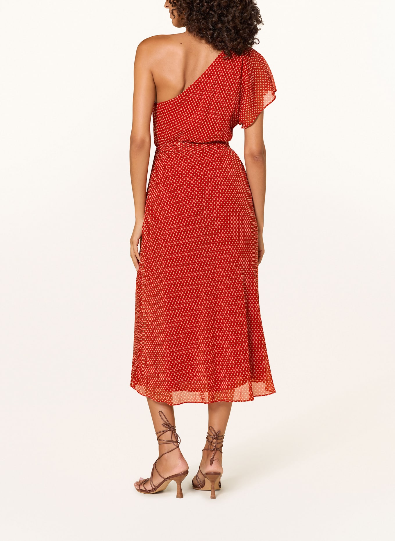 LAUREN RALPH LAUREN One-Shoulder šaty: Na popis, střih a materiál