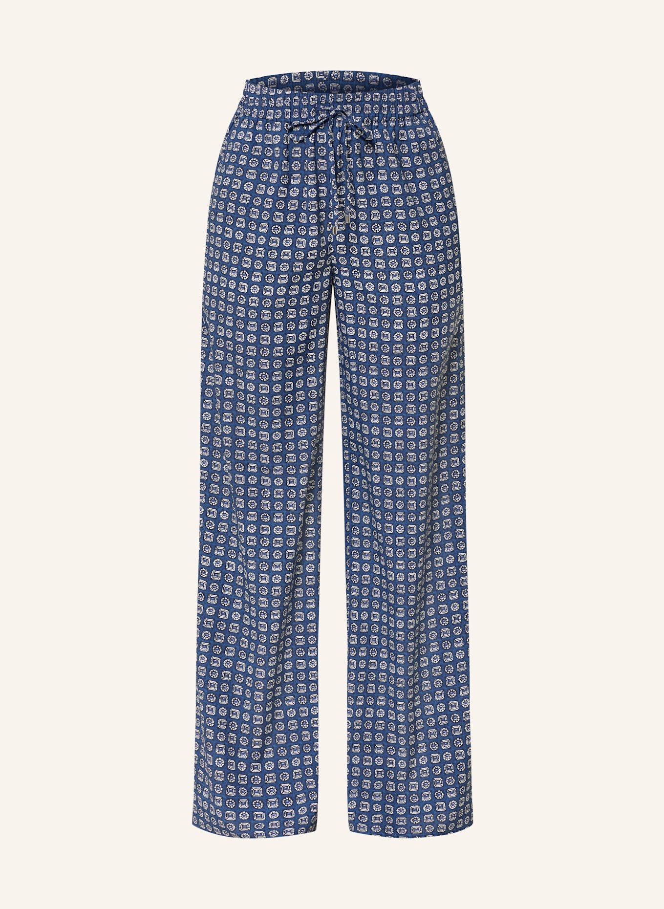 LAUREN RALPH LAUREN Hose: BLAU / WEISS / DUNKELBLAU