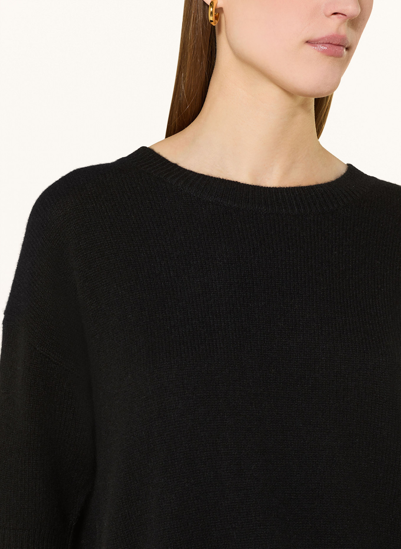 lilienfels Strickshirt aus Cashmere: SCHWARZ