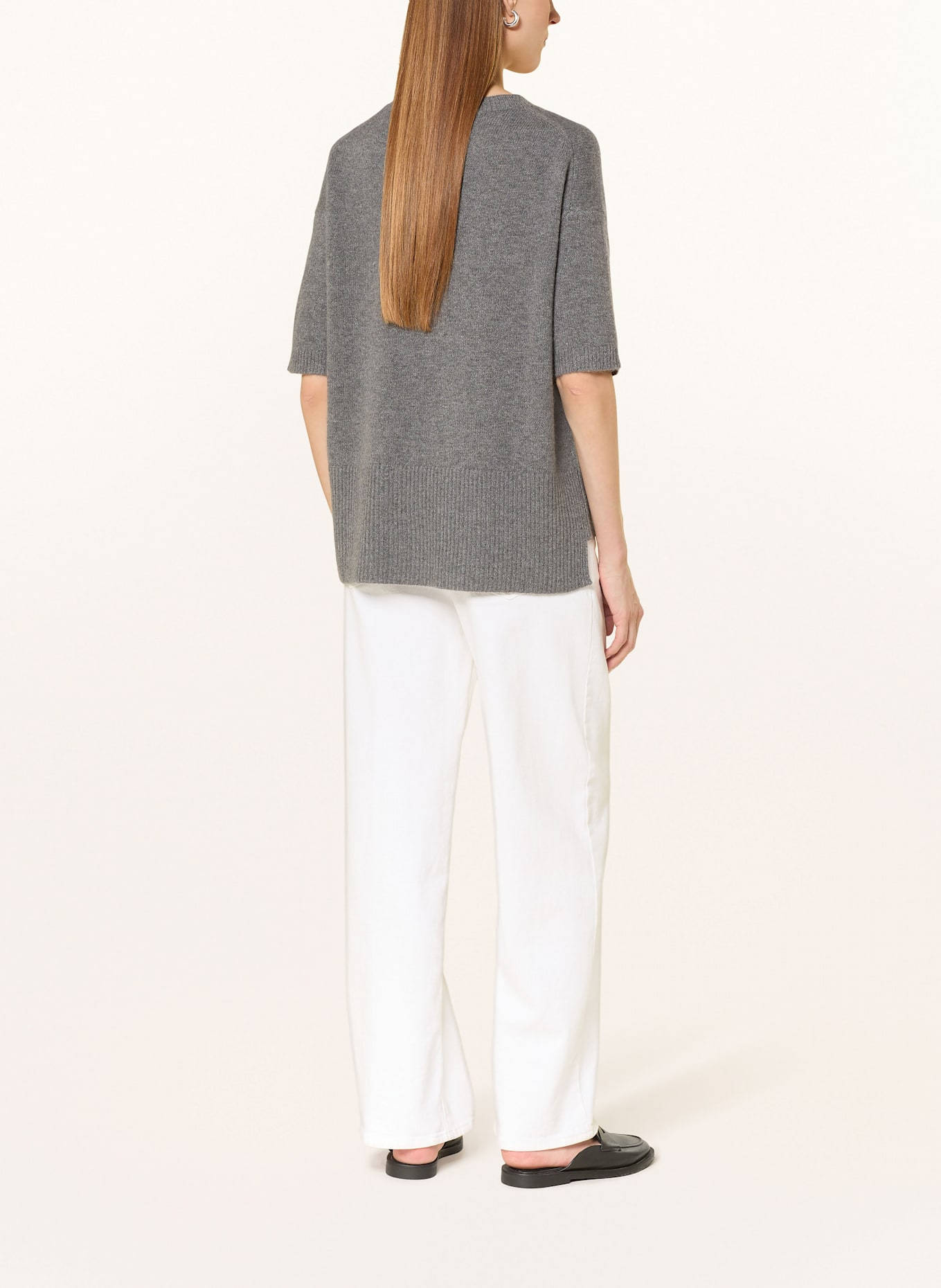 lilienfels Strickshirt aus Cashmere: GRAU